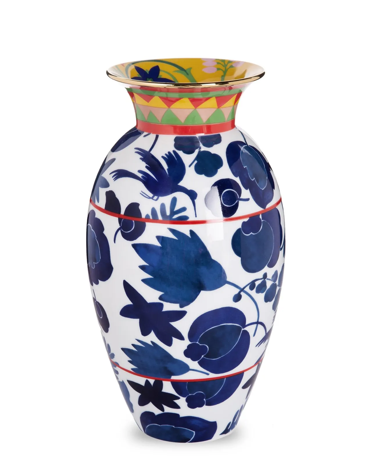 Best Sale La DoubleJ Amphora VaseWildbird Blu in Porcelain