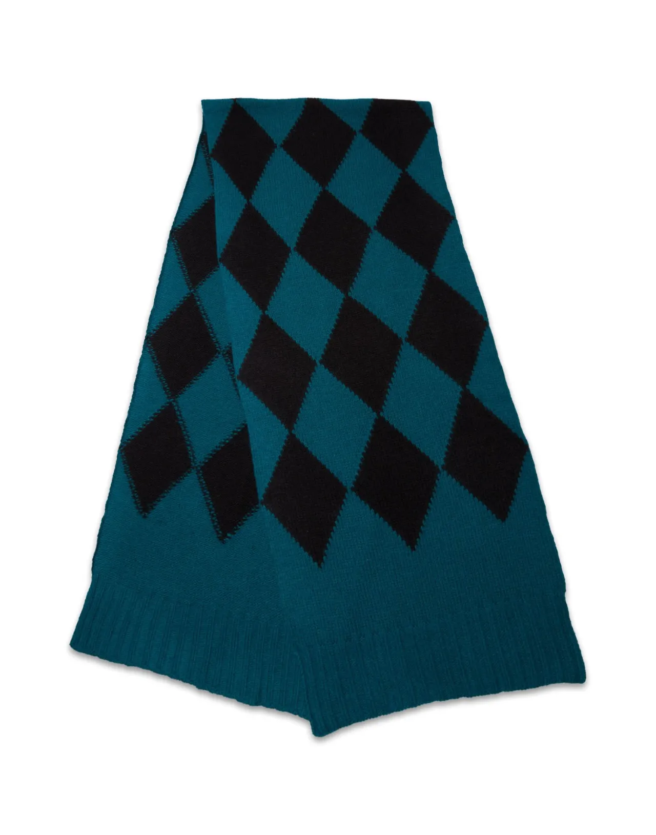 Flash Sale La DoubleJ Argyle ScarfGreen / Black in Wool