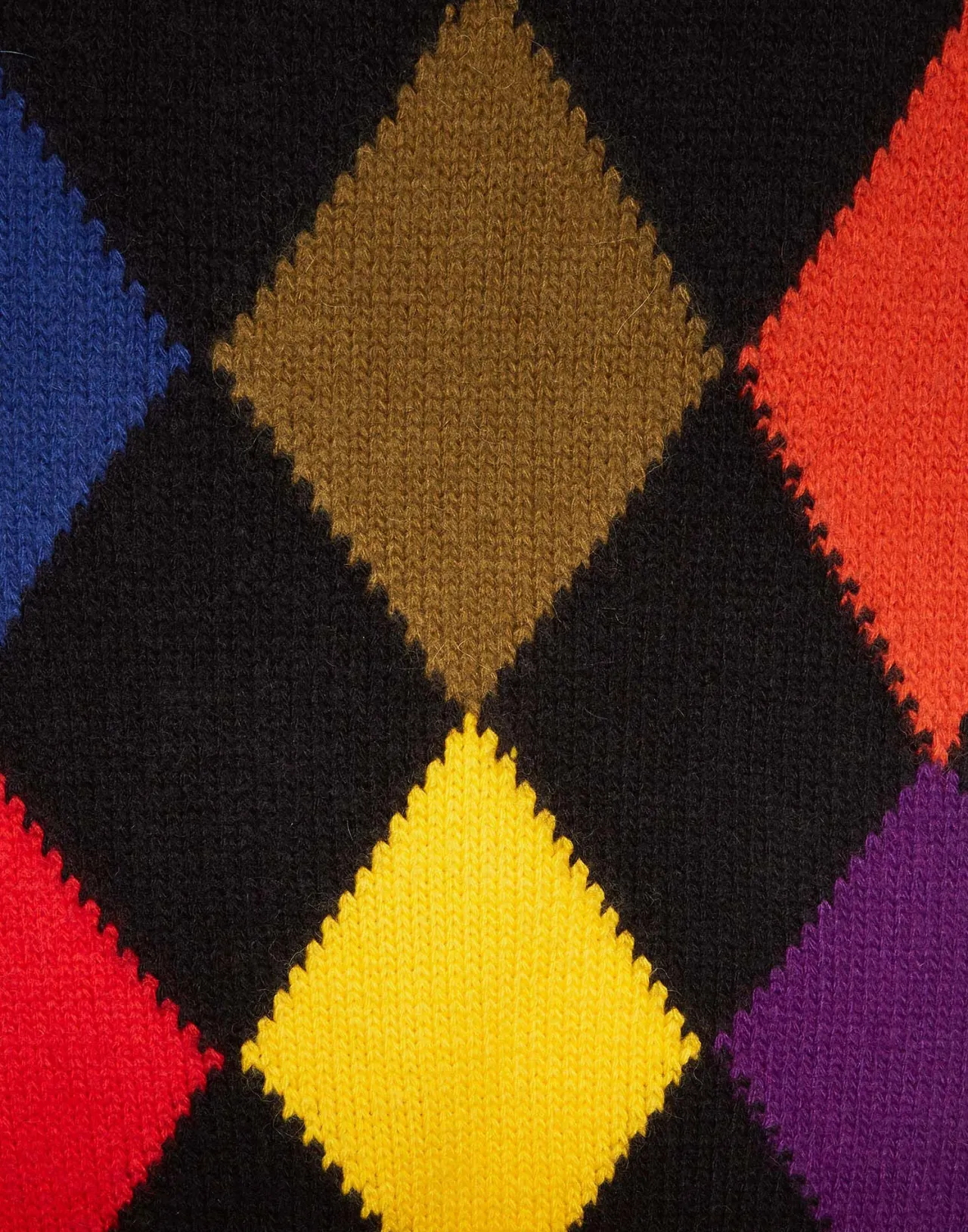 Store La DoubleJ Argyle ScarfMulticolor in Wool