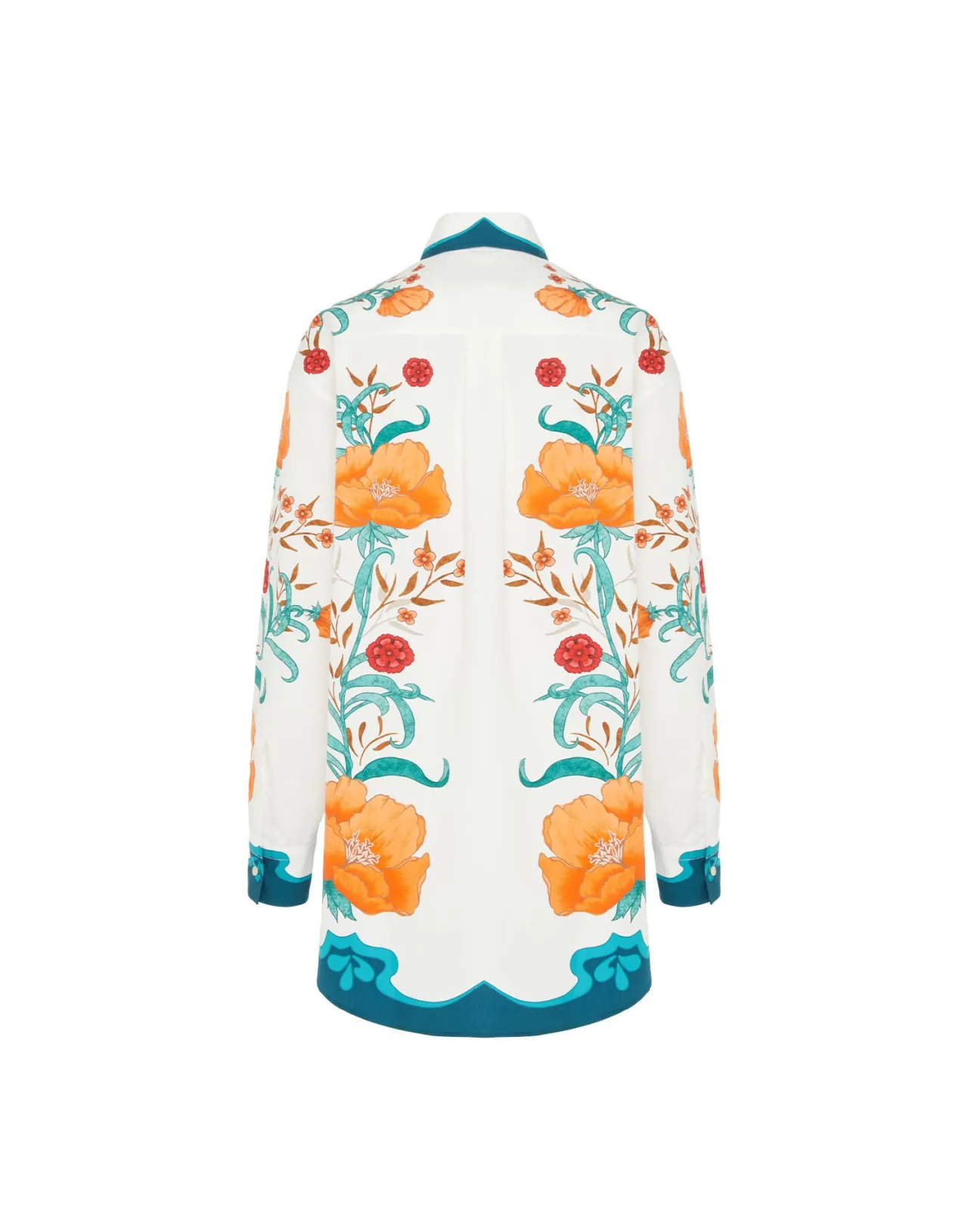 Cheap La DoubleJ Better Than Your Boyfriend's ShirtMorpheus Placée Orange in Summer Poplin