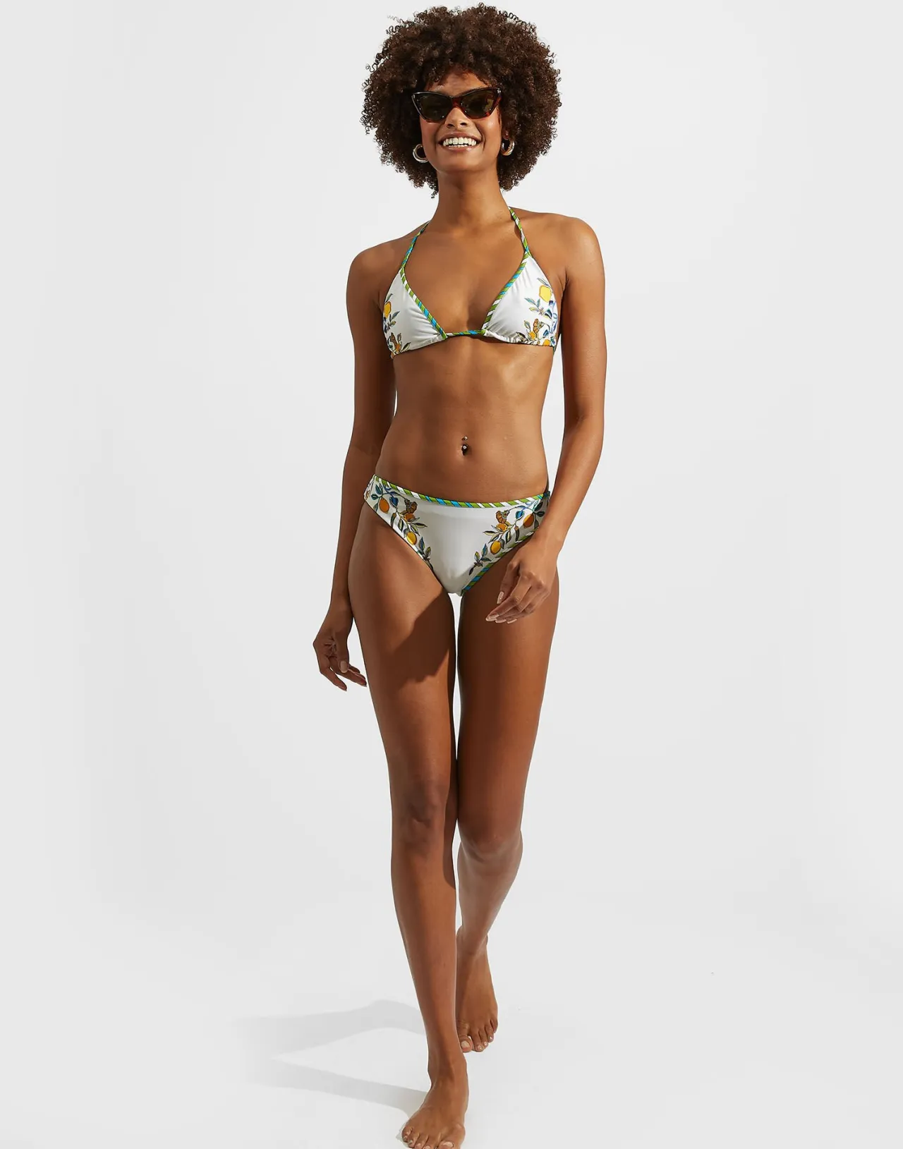 Cheap La DoubleJ Bikini BottomBorboni Placée Bianco in Lycra