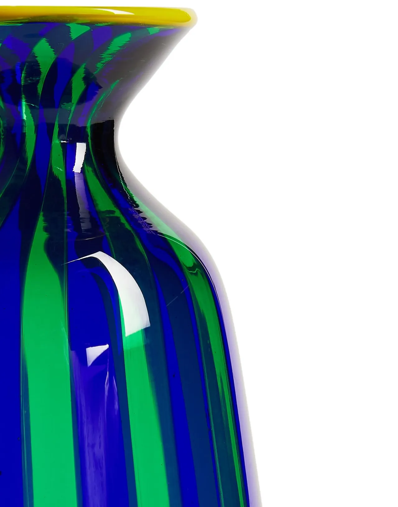 Hot La DoubleJ Bottiglia Vase (Smooth)Blu/Verde in Glass