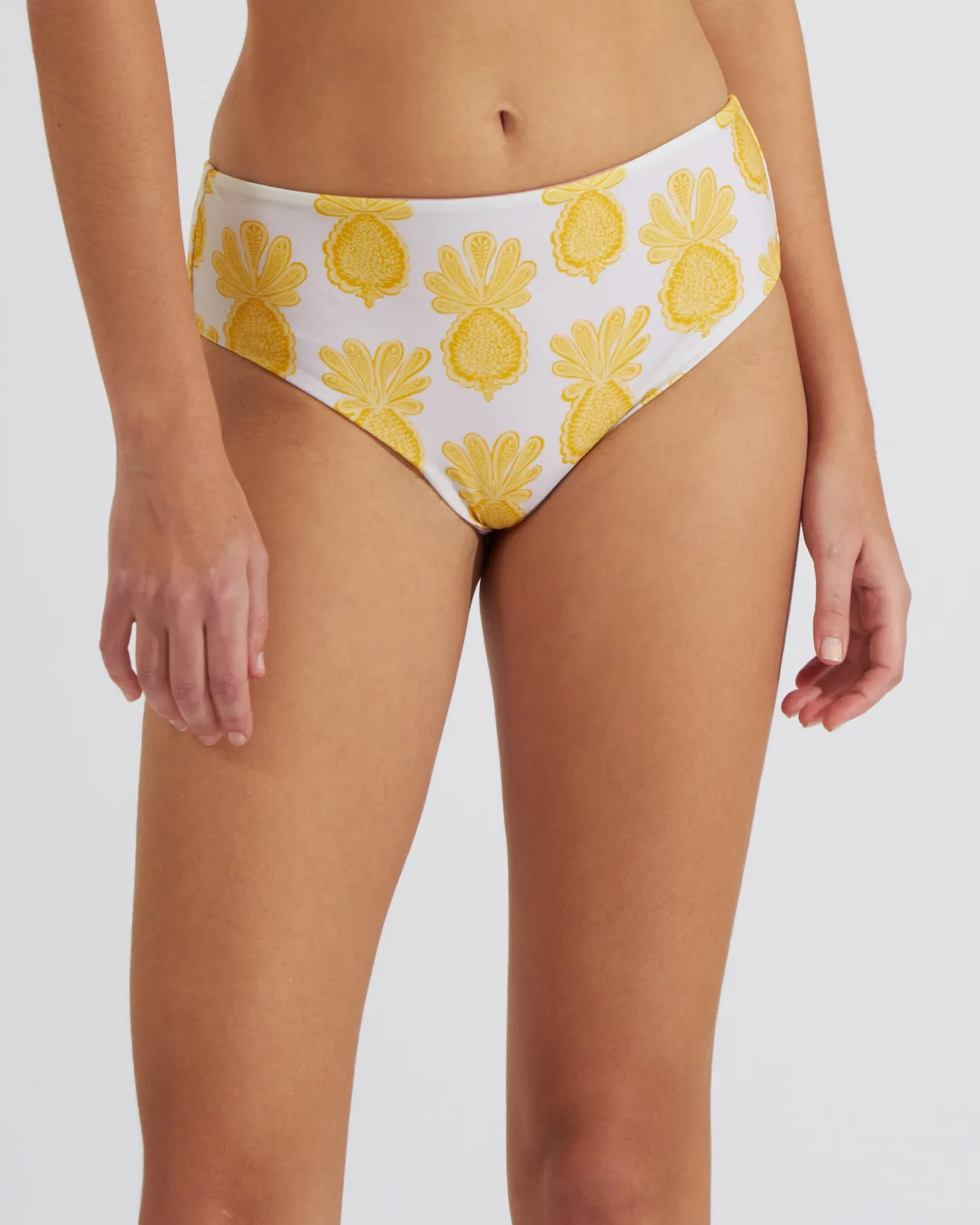 Flash Sale La DoubleJ Boy BriefPineapple Sunflower White in Lycra