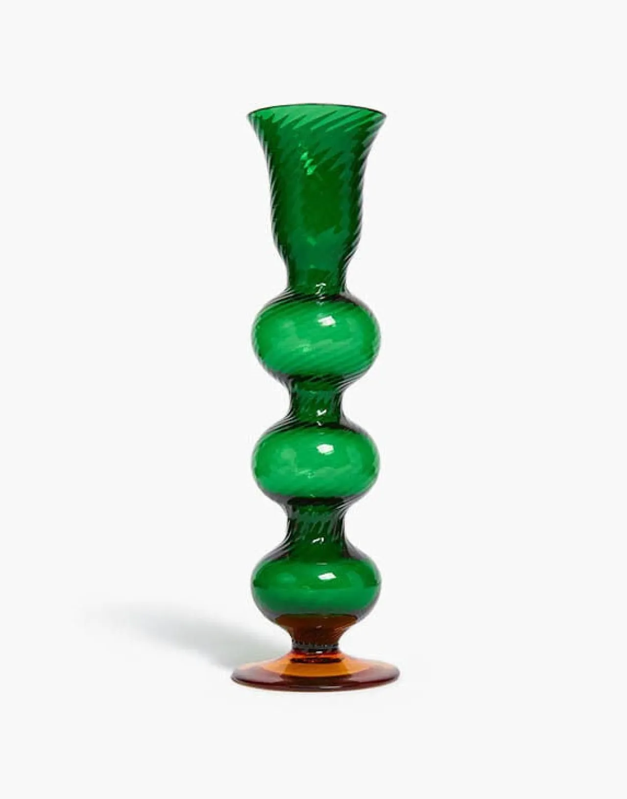 Flash Sale La DoubleJ Bubble Candle StickSolid Green in Murano Glass