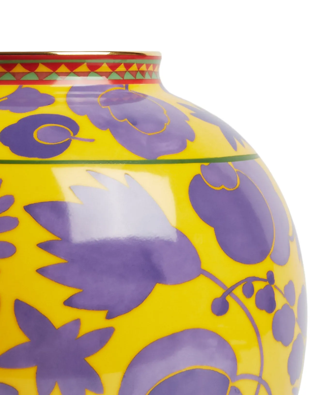 Cheap La DoubleJ Bubble VaseWildbird Yellow & Purple in Porcelain