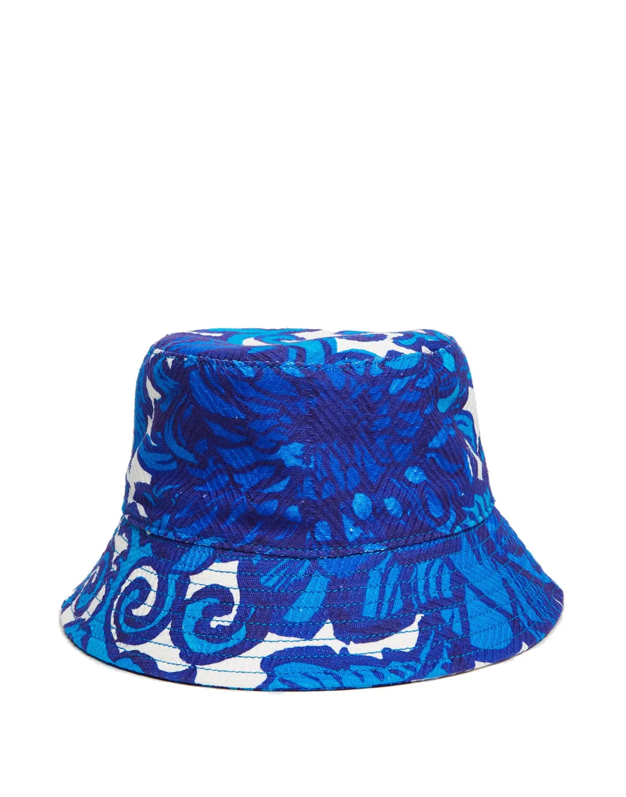 Shop La DoubleJ Bucket Hat StitchedAnemone in Cotton Chevron