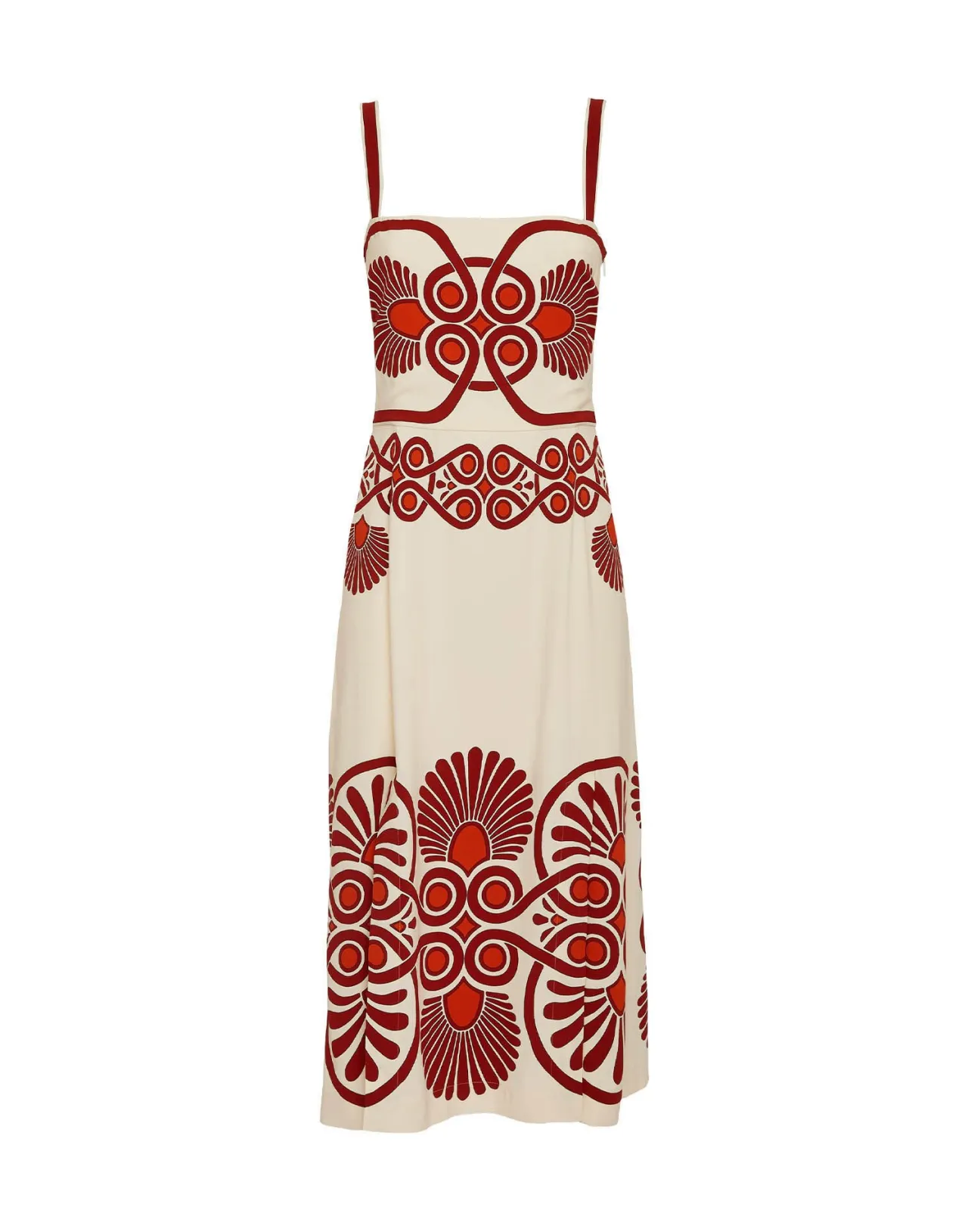 New La DoubleJ Buy Me A Martini DressMedallion Placée Cream in Envers Satin