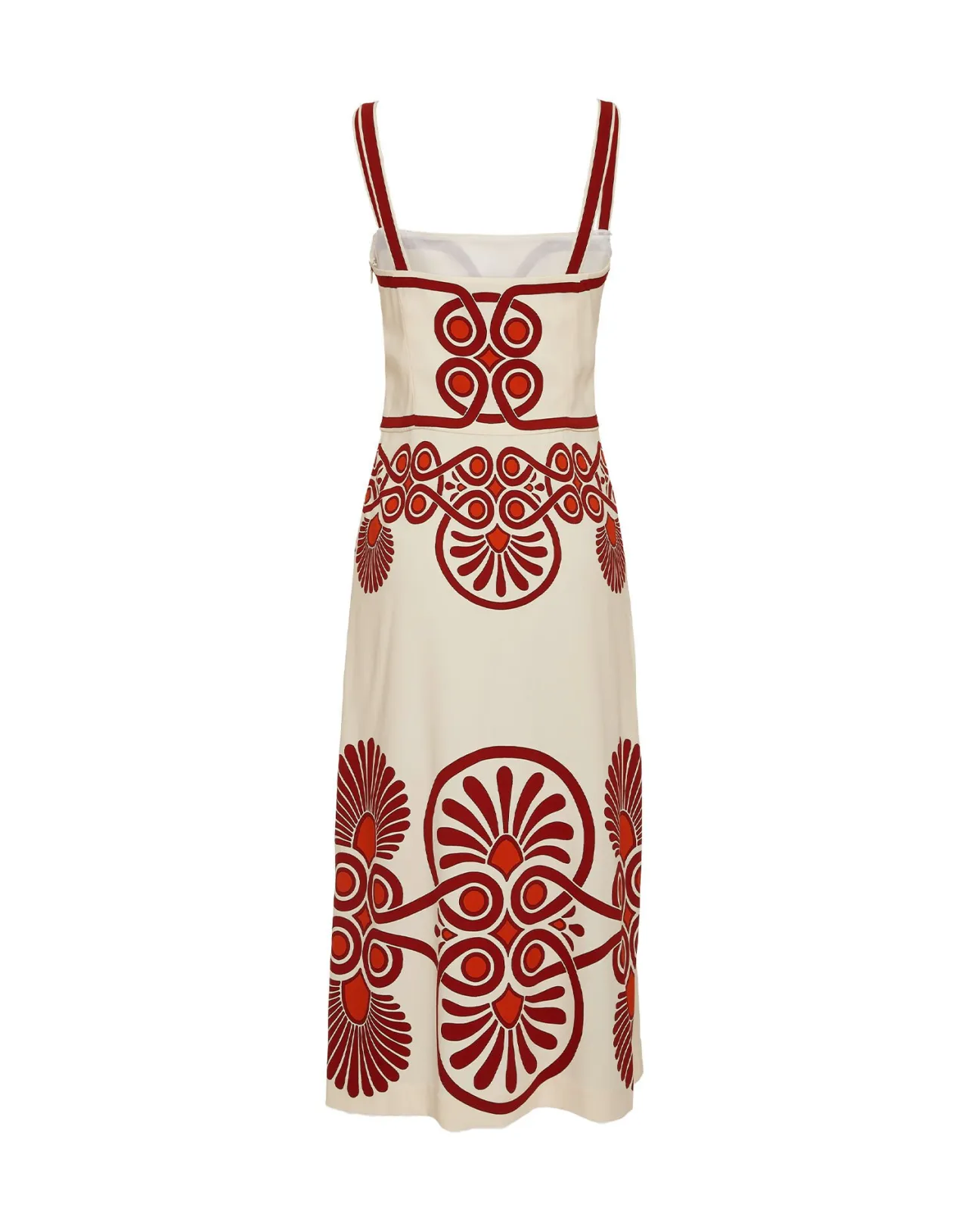 New La DoubleJ Buy Me A Martini DressMedallion Placée Cream in Envers Satin