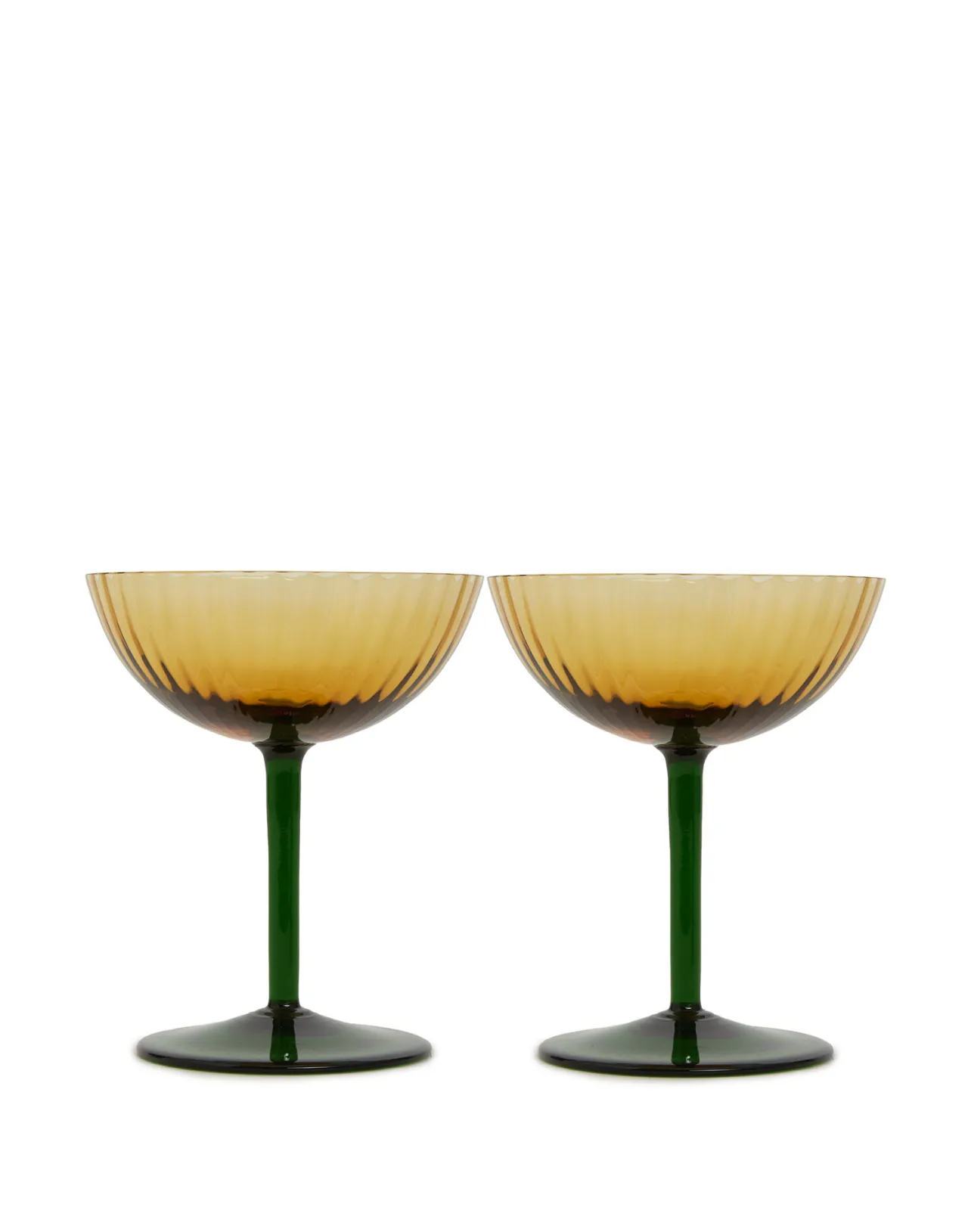 Cheap La DoubleJ Champagne Coupe Set of 2Giallo in Glass