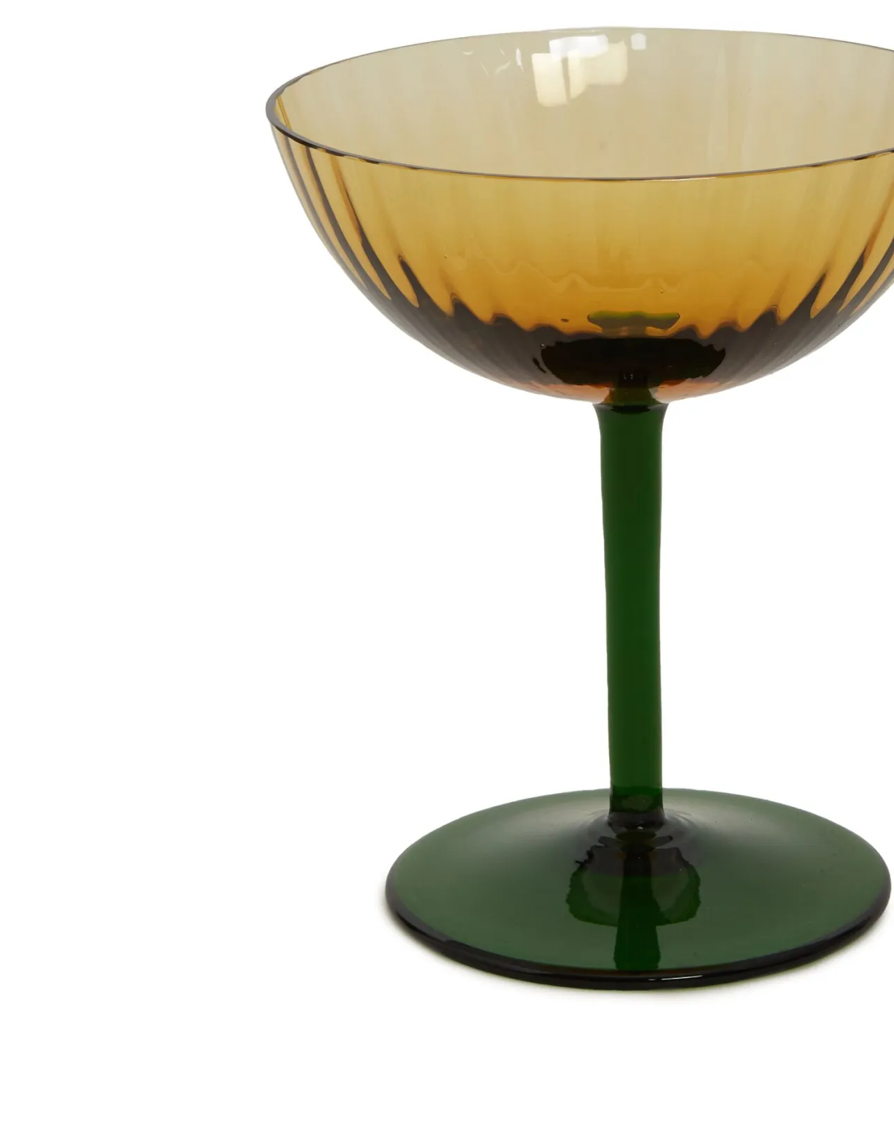 Cheap La DoubleJ Champagne Coupe Set of 2Giallo in Glass