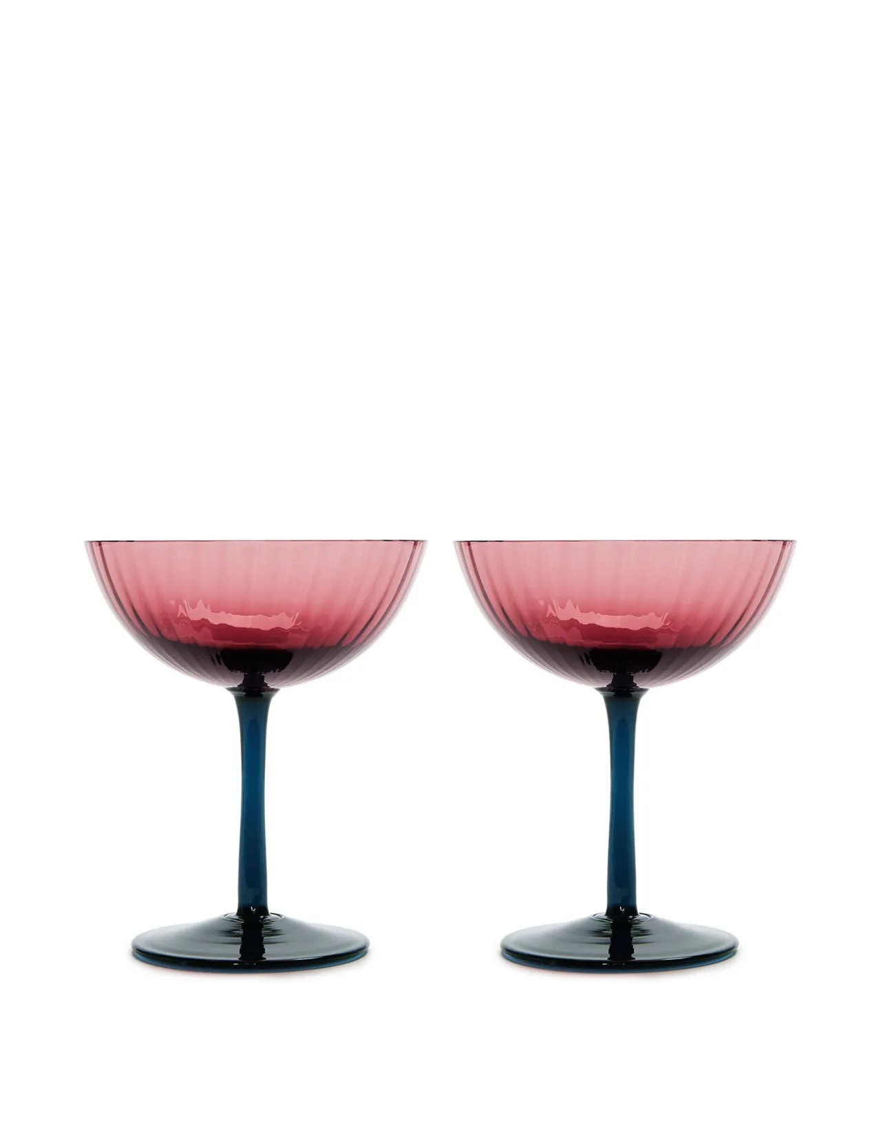 Store La DoubleJ Champagne Coupe Set of 2Viola in Glass