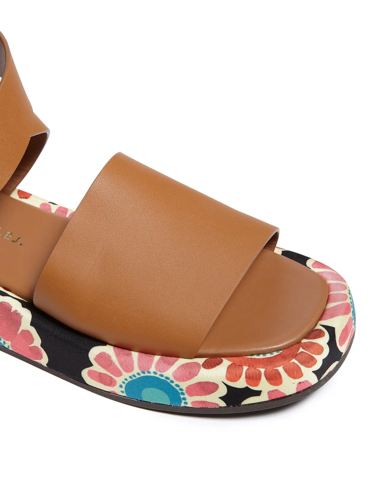 Flash Sale La DoubleJ Chunky SandalsCrazy Daisy Black in Twill