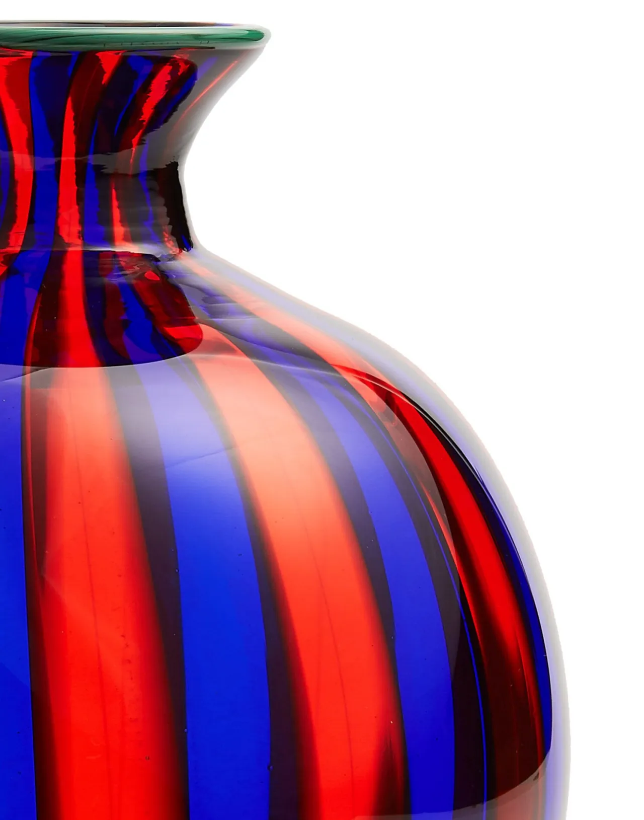 Shop La DoubleJ Ciccio Vase (Smooth)Blu/Rosso in Glass