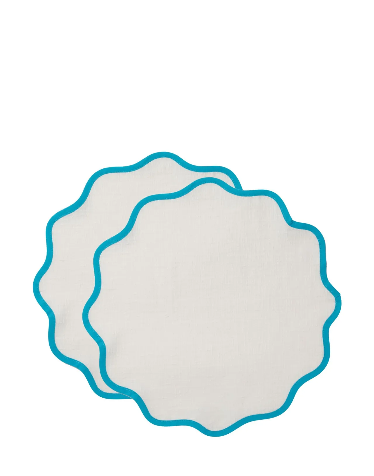 Best Sale La DoubleJ Cloud Placemat Set of 2Light Blue in Cotton