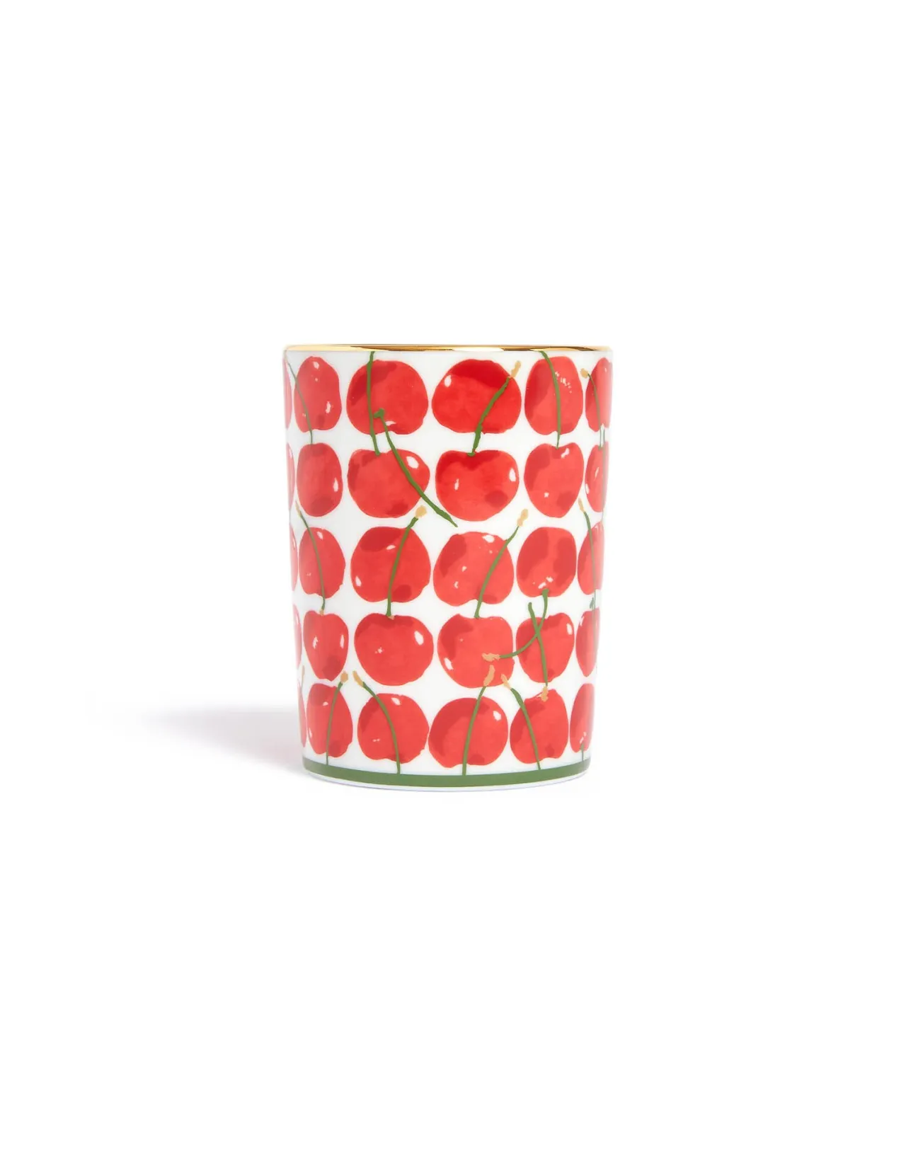 Clearance La DoubleJ Decorative CupCherries Ivory in Porcelain