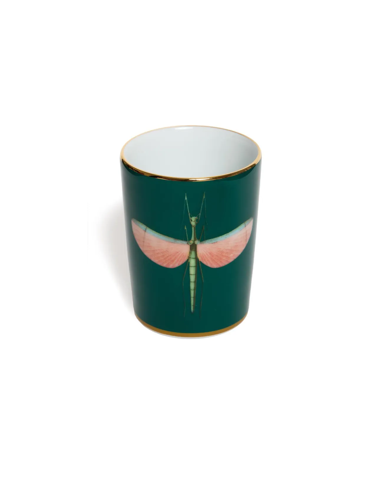 Shop La DoubleJ Decorative CupLibellula Green in Porcelain