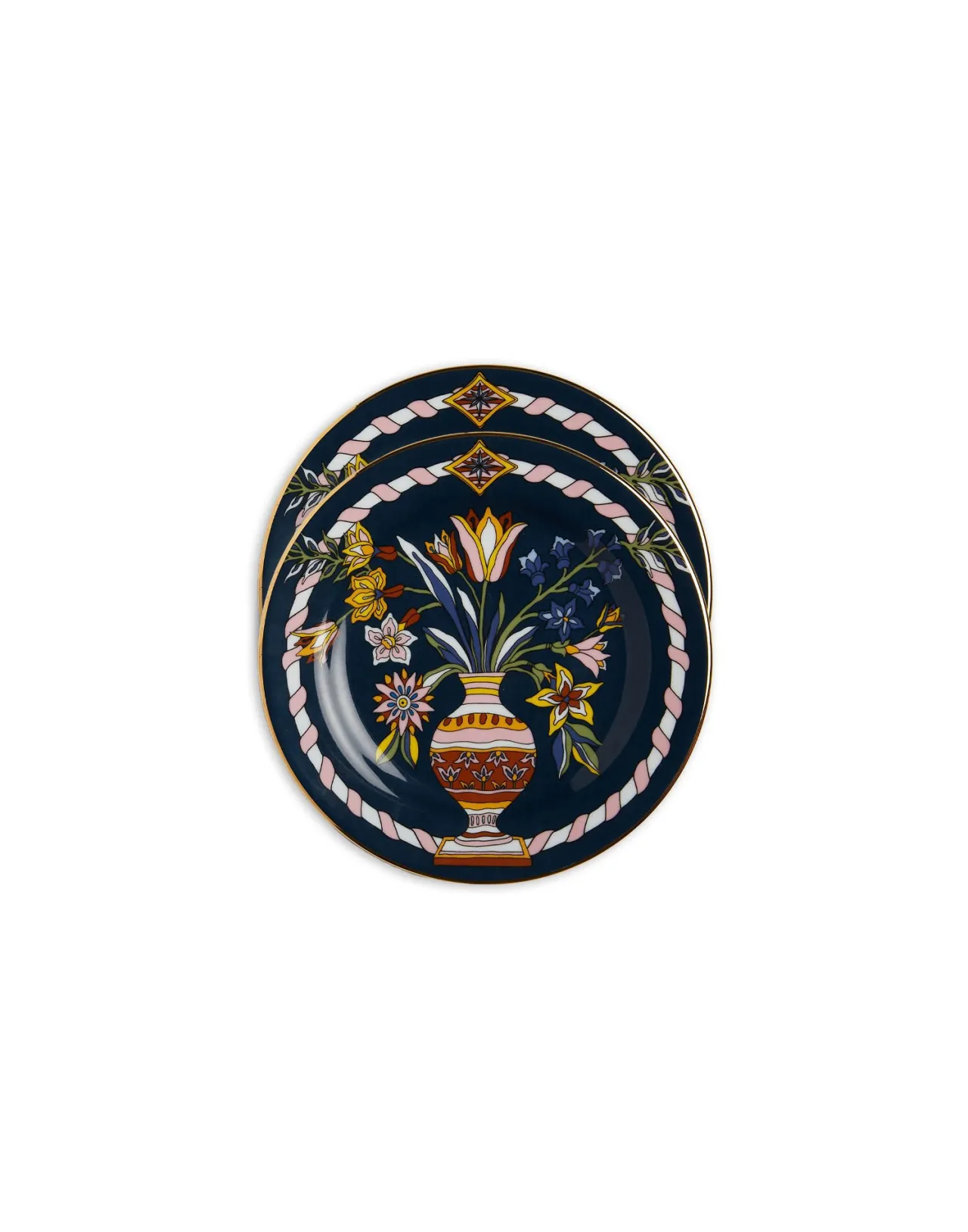 Best La DoubleJ Dessert Plates Set Of 2Pietre Dure in Porcellain