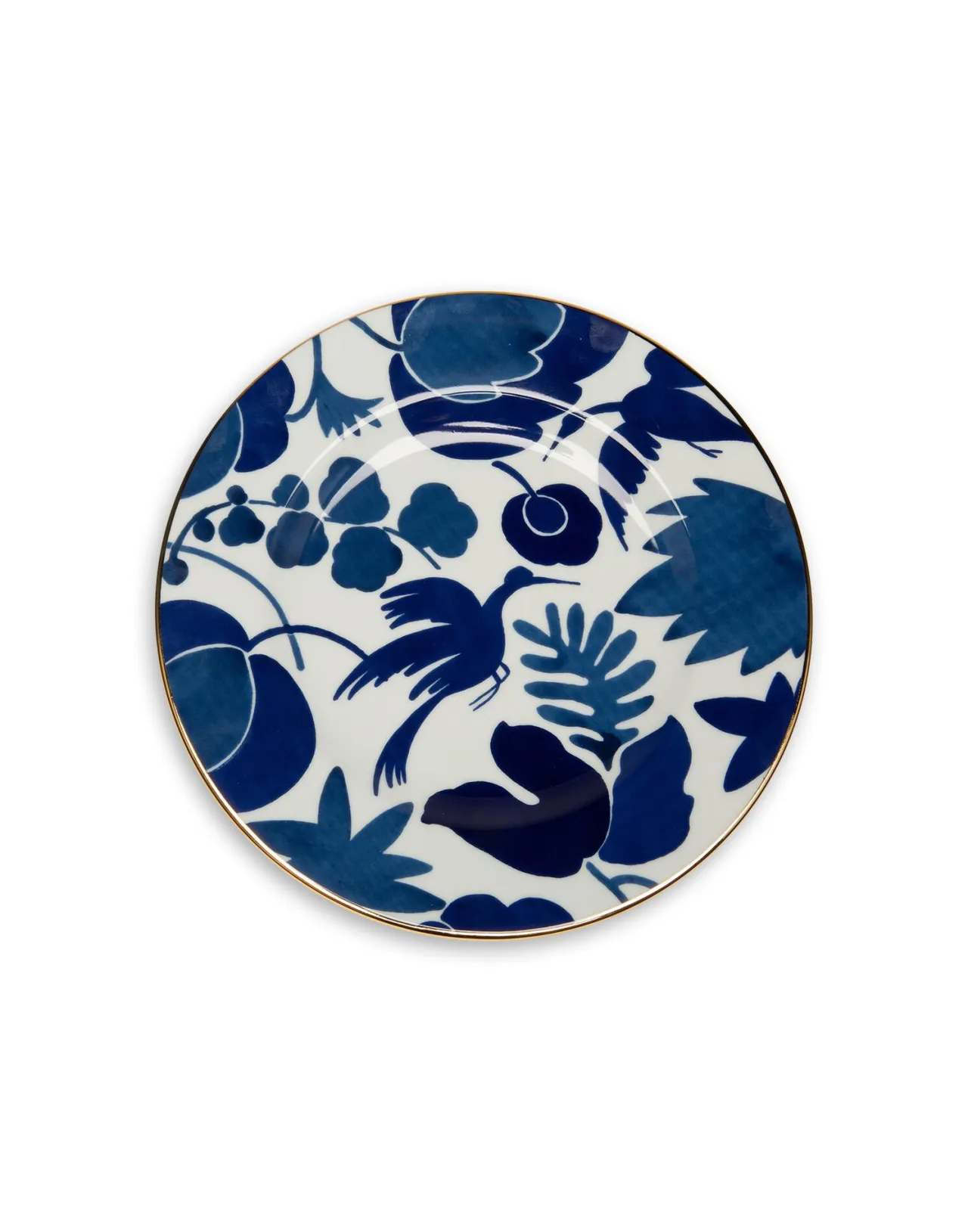 Best La DoubleJ Dinner Plates Set Of 2Wildbird Blue in Porcelain