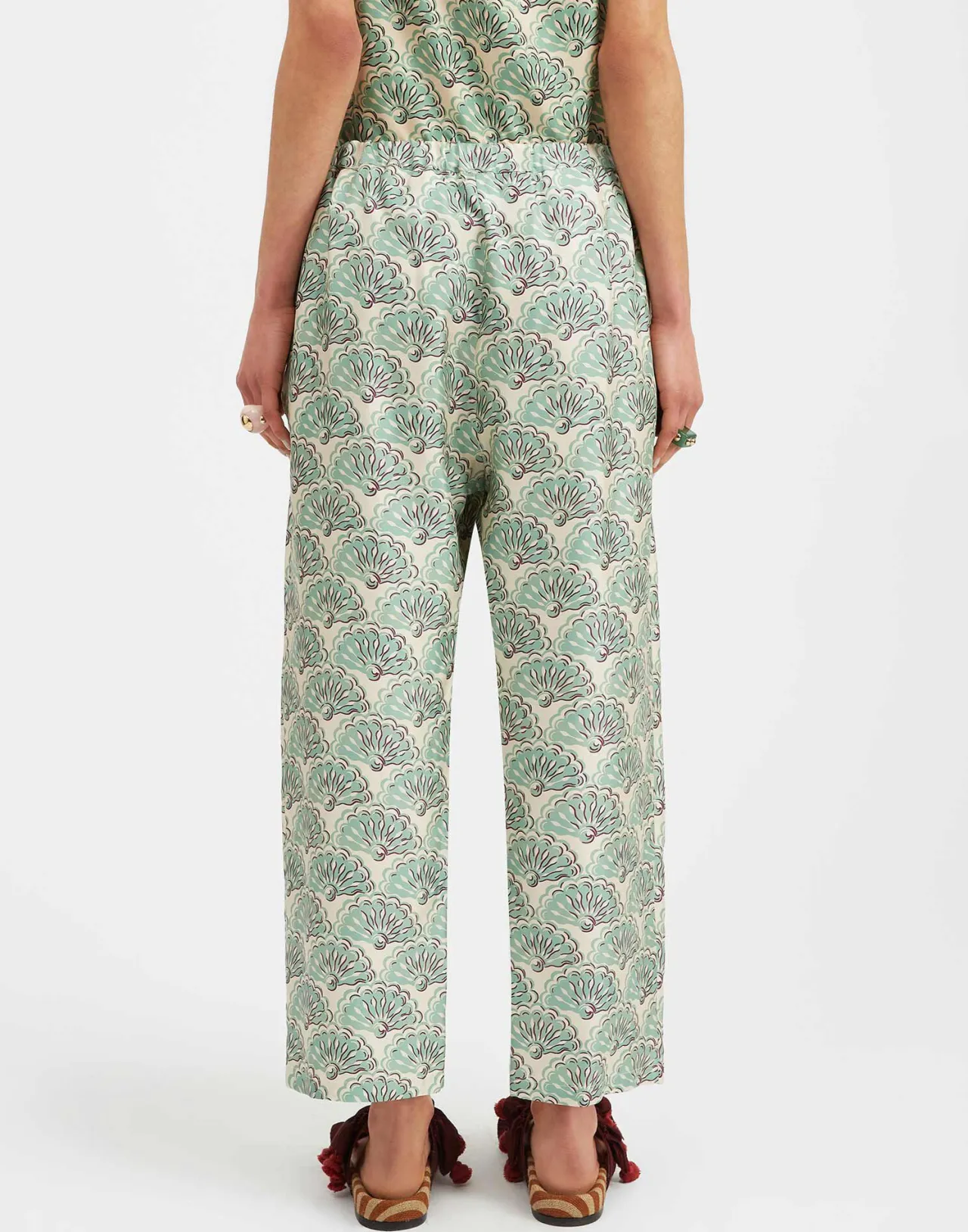 Best La DoubleJ Drawstring PantsFans Mint in Silk Twill