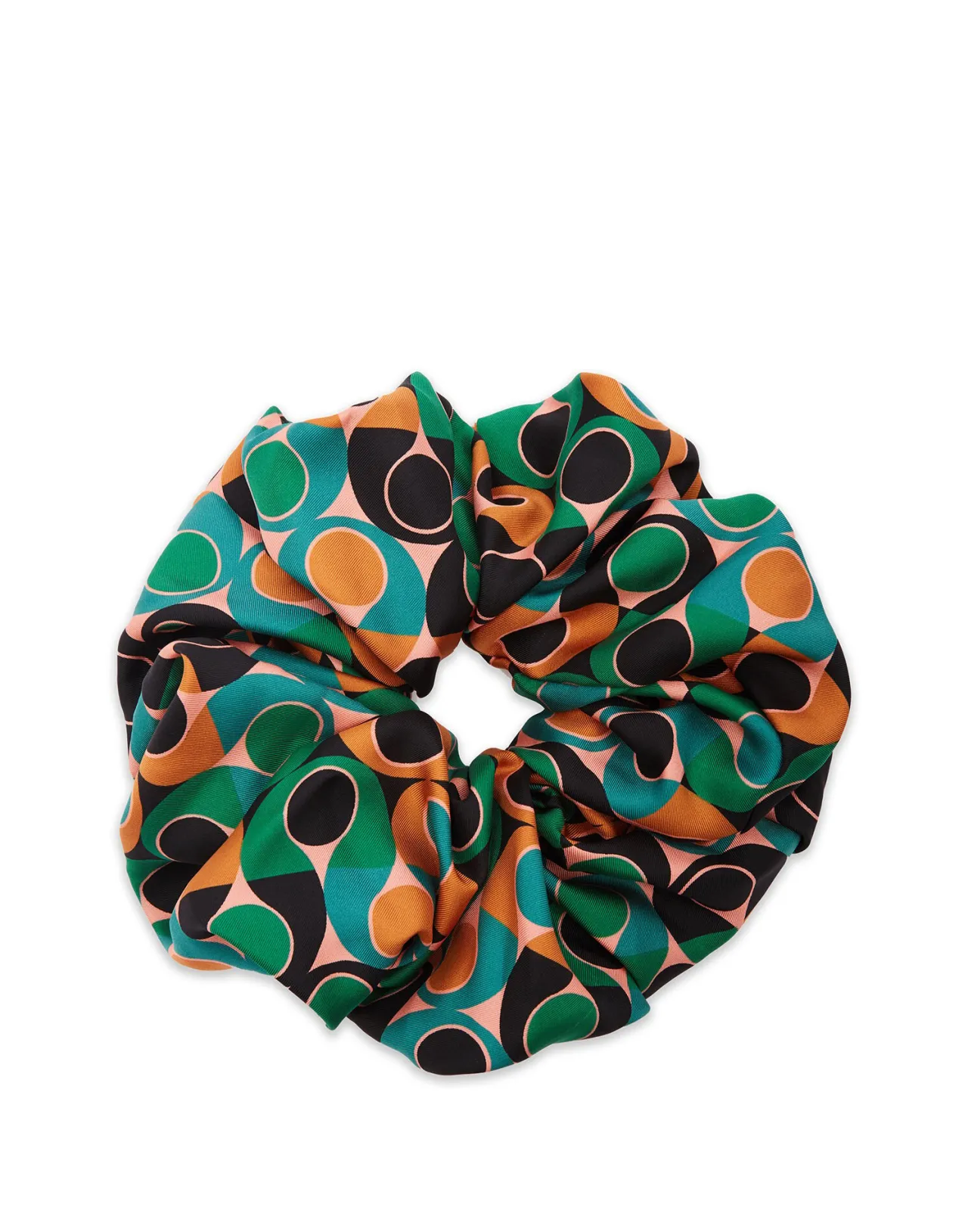 New La DoubleJ Giga ScrunchieGumball Verde in Silk Twill