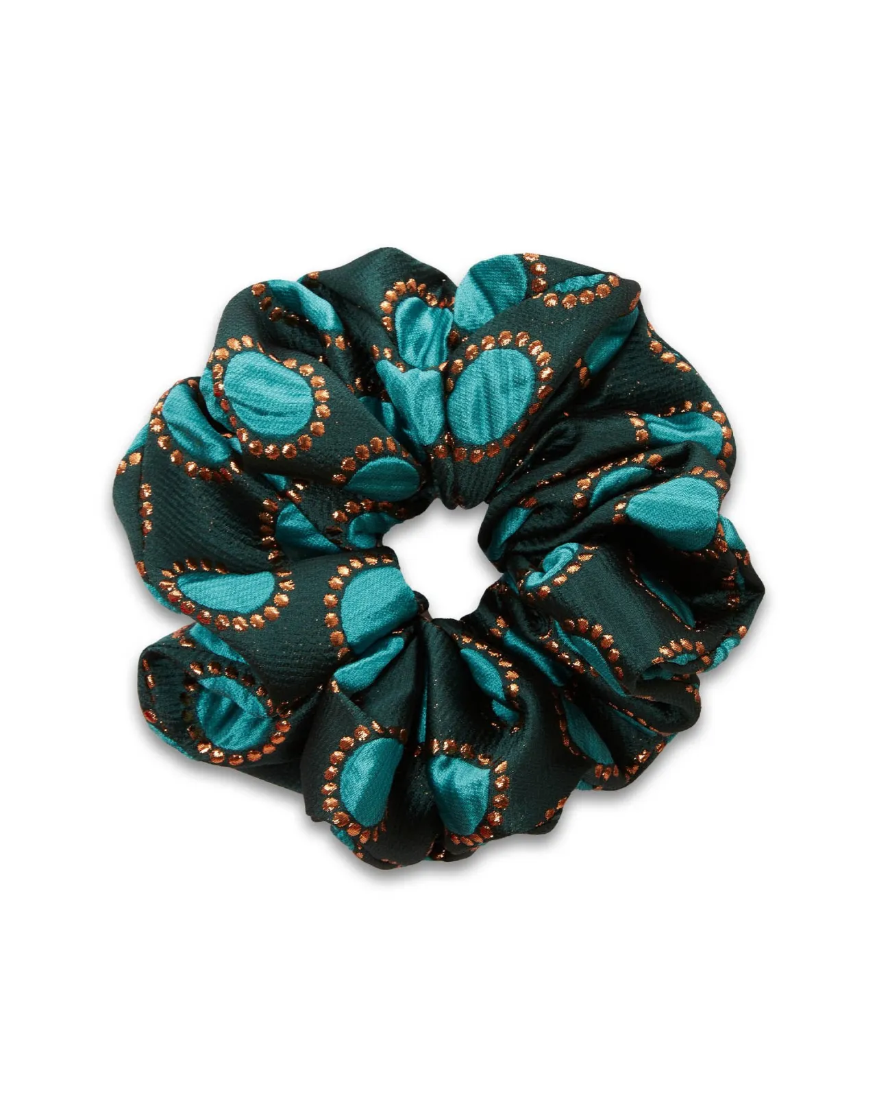 Cheap La DoubleJ Giga ScrunchieWinter Sun Emerald in Jacquard