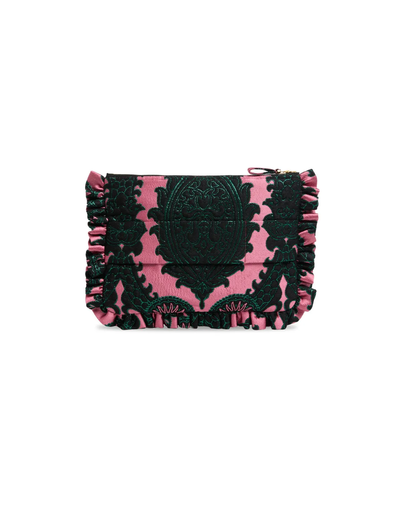 New La DoubleJ Hand PochetteOltrarno Pink in Jacquard