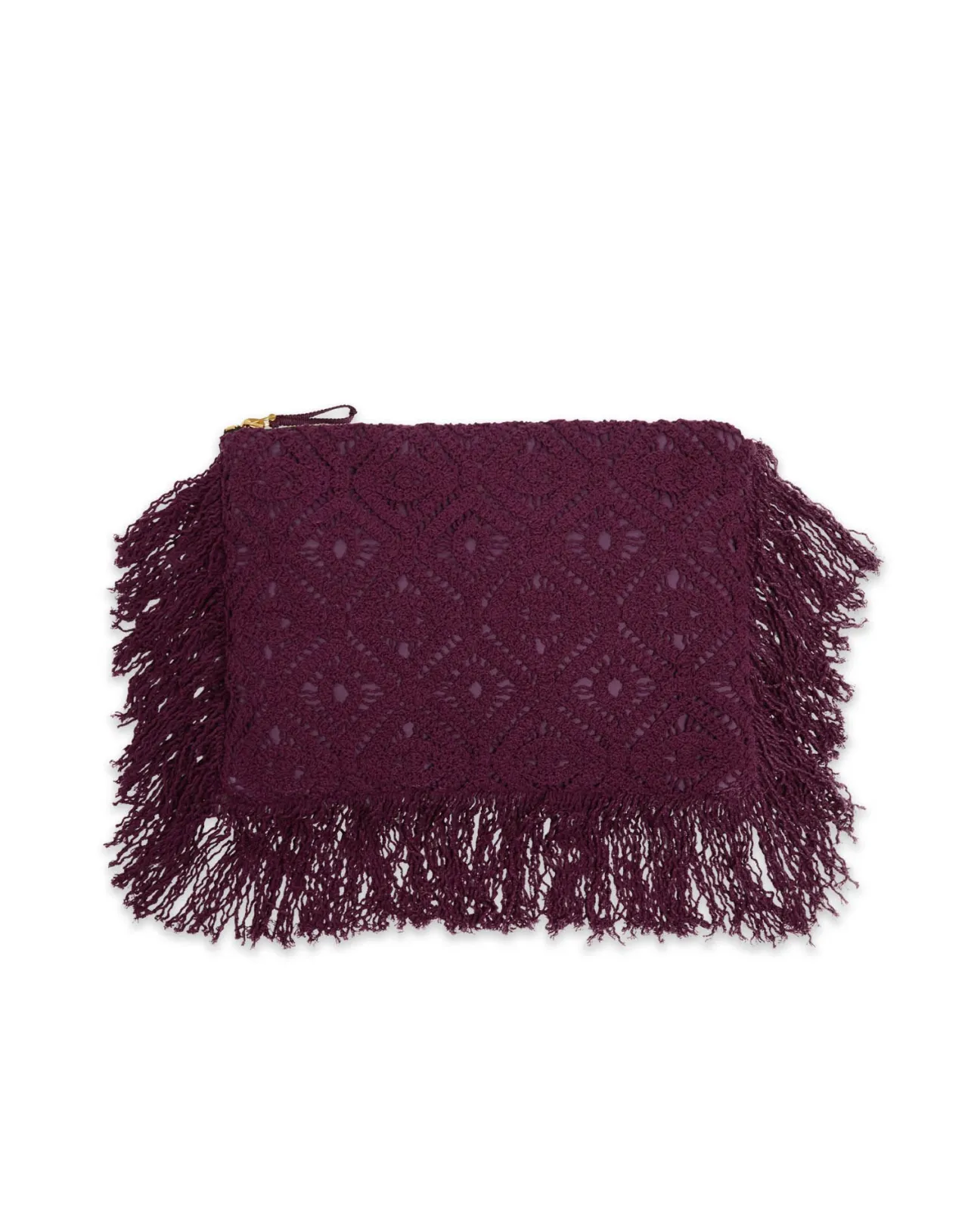 Sale La DoubleJ Hand PochettePlaza Purple in Macramé