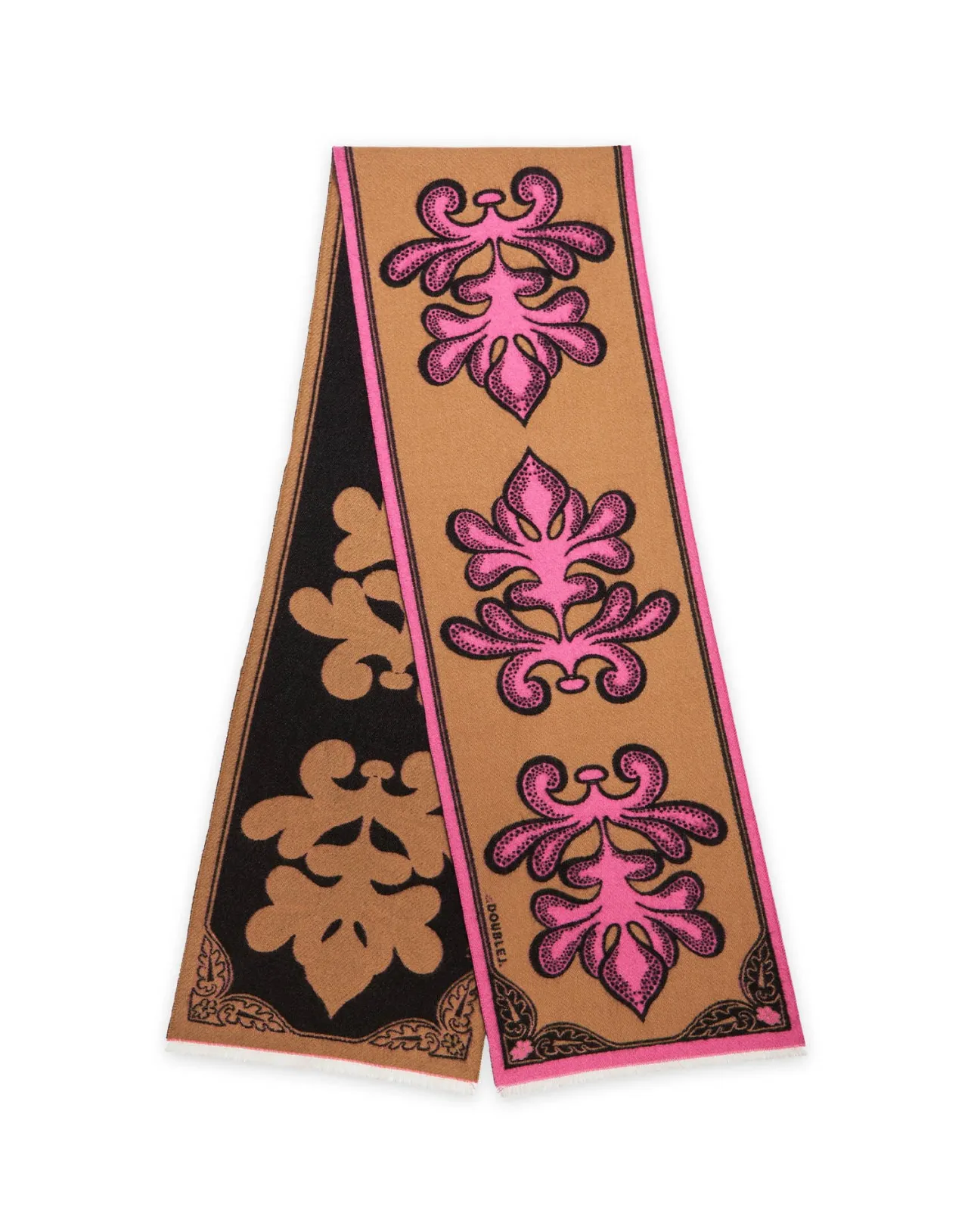 Online La DoubleJ Herald ScarfHerald Chocolate in Wool Silk