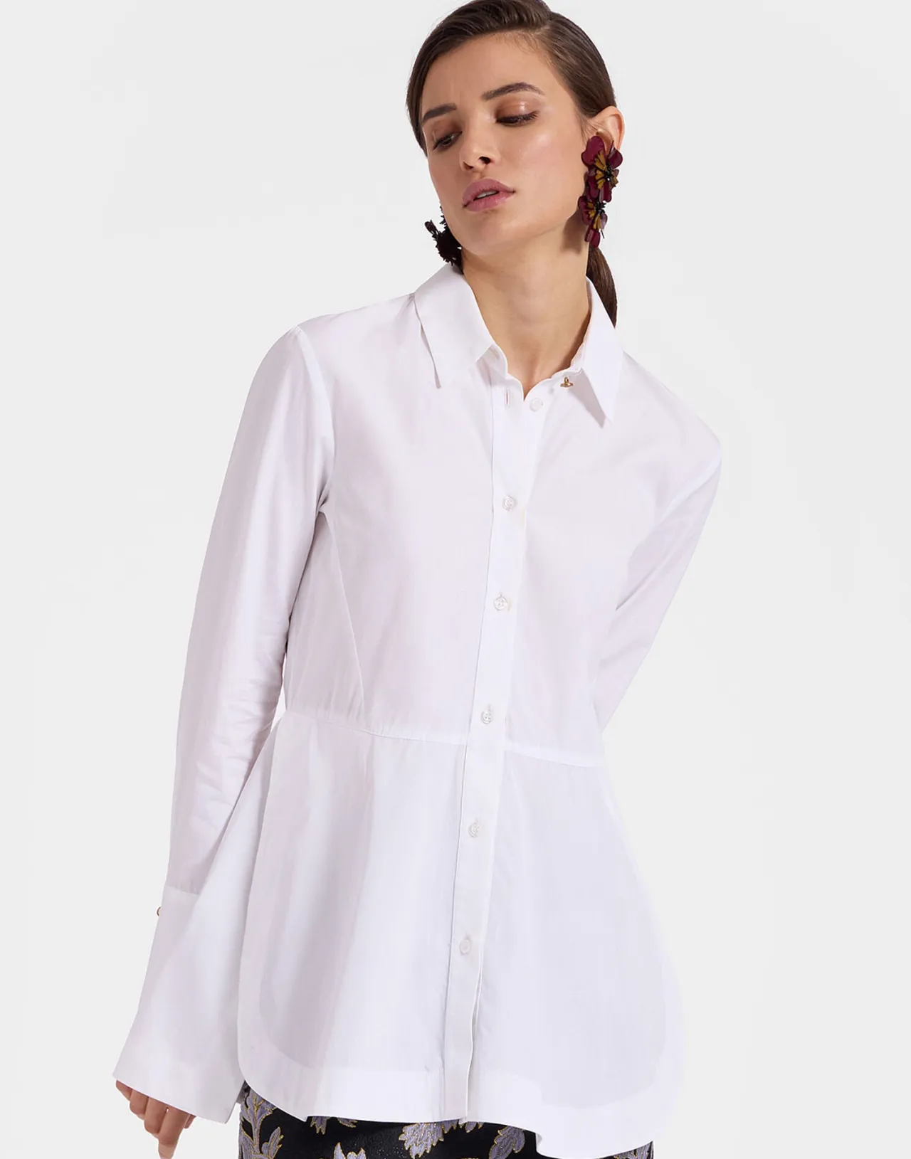 Clearance La DoubleJ Iris ShirtSolid White in Tailor Poplin