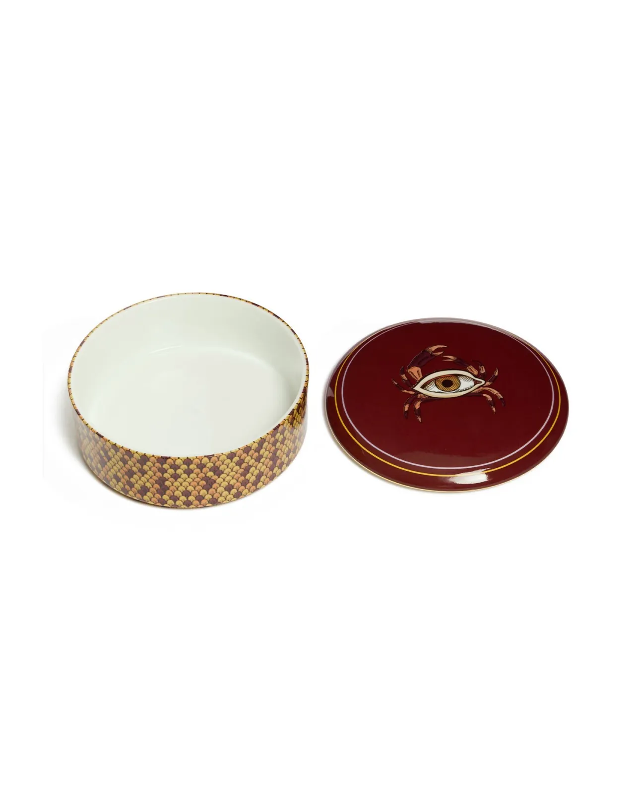 New La DoubleJ KeepsakeThe Crab Bordeaux in Porcelain