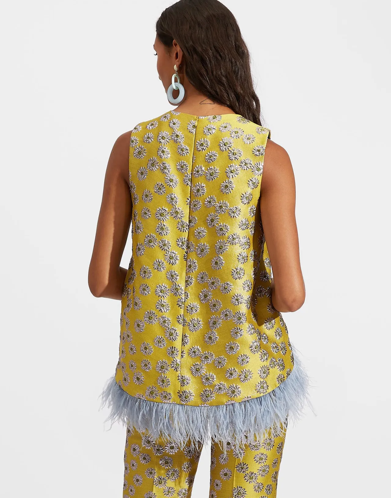 New La DoubleJ La Scala Top (With Feathers)Margarita in Jacquard