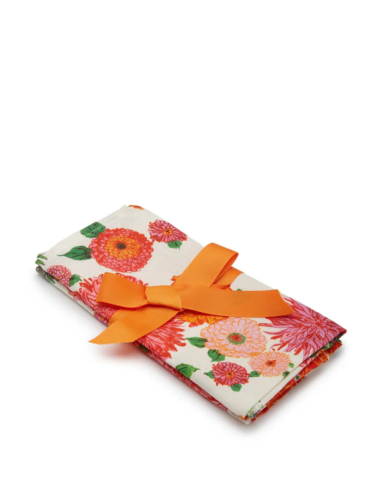 New La DoubleJ Large Napkins Set Of 2Bright Blooms Small in Linen