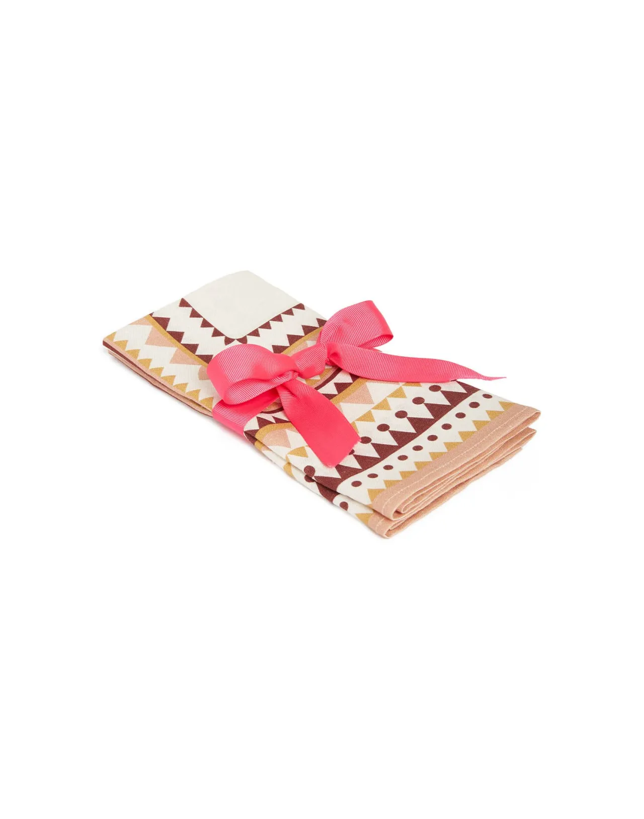 Clearance La DoubleJ Large Napkins Set Of 2Doric Placée Pink in Linen