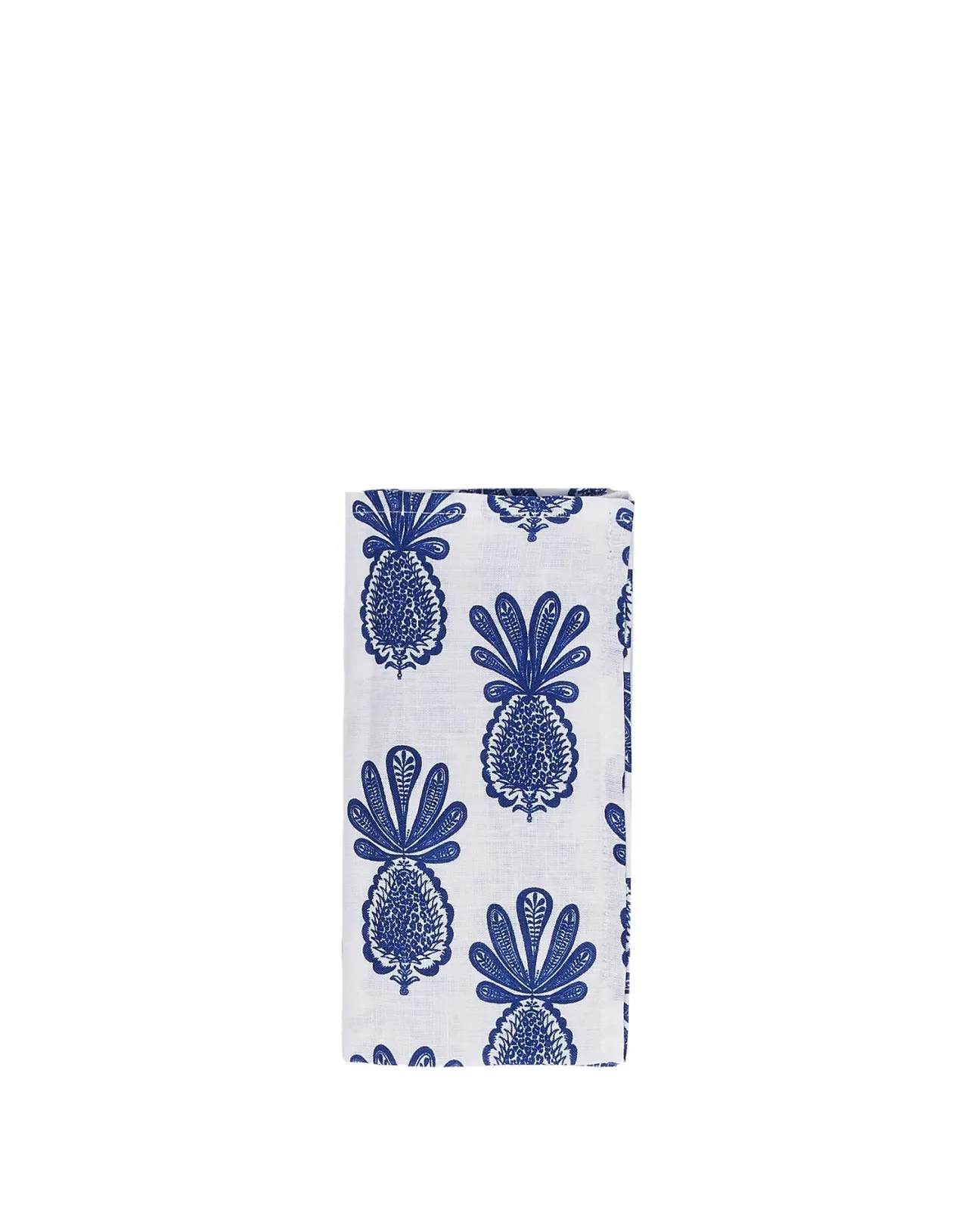 Clearance La DoubleJ Large Napkins Set Of 2Pineapple Blu in Linen