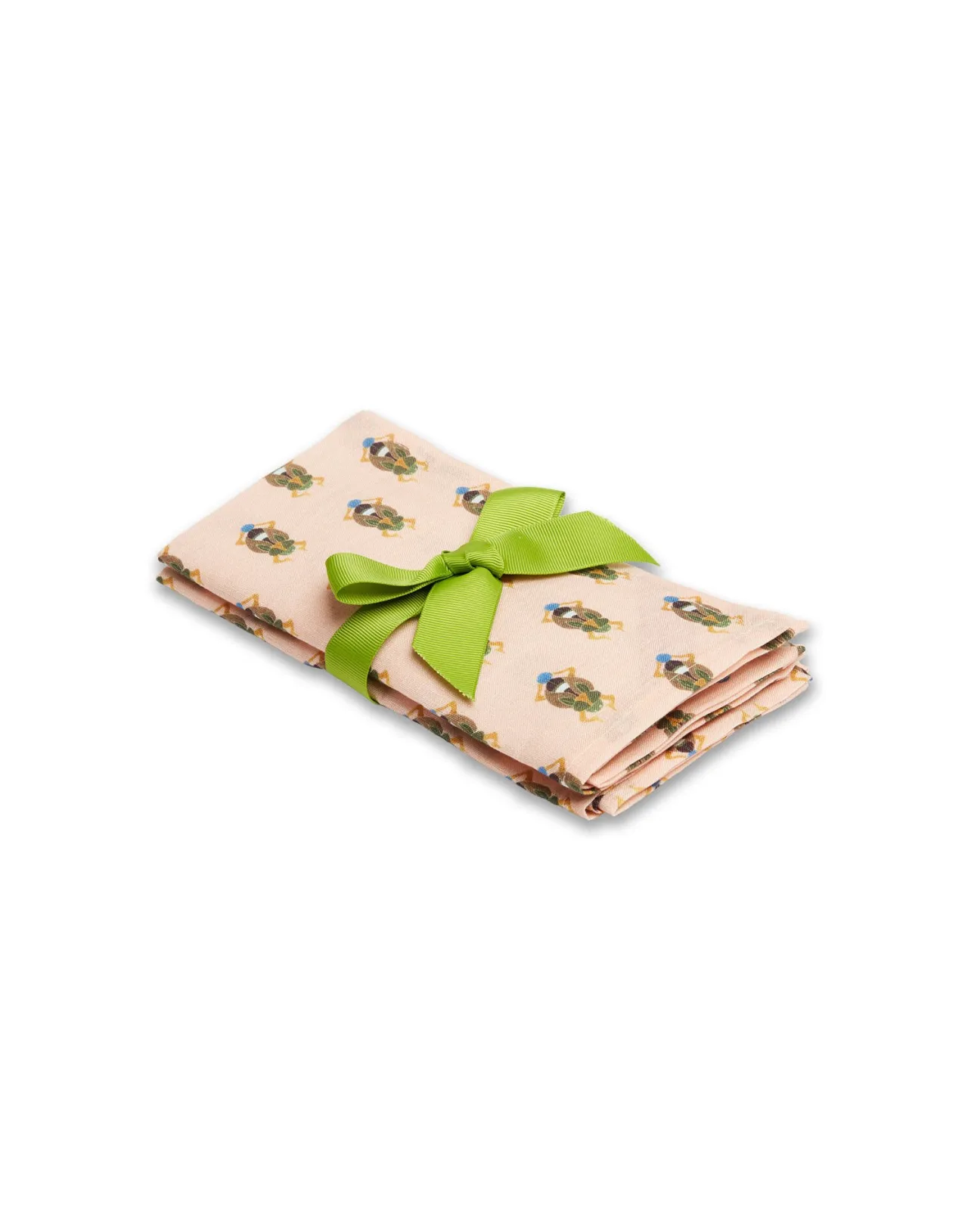 Best La DoubleJ Large Napkins Set Of 2Pink Scarab in Linen