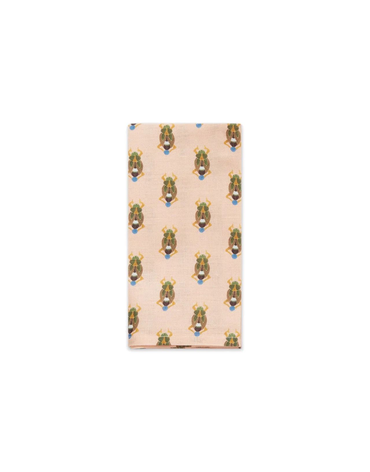 Best La DoubleJ Large Napkins Set Of 2Pink Scarab in Linen