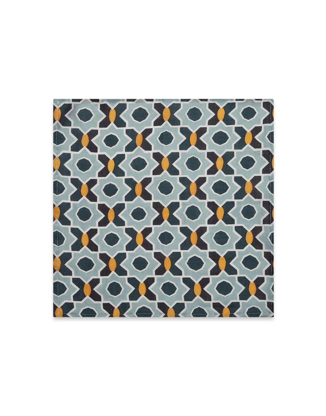 Best La DoubleJ Large Napkins Set Of 2Plaza Small Light Blue in Linen
