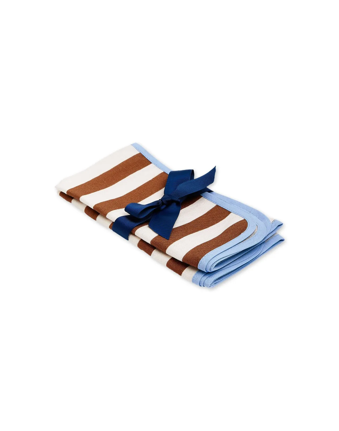 Fashion La DoubleJ Large Napkins Set Of 2Riviera Cioccolato in Linen