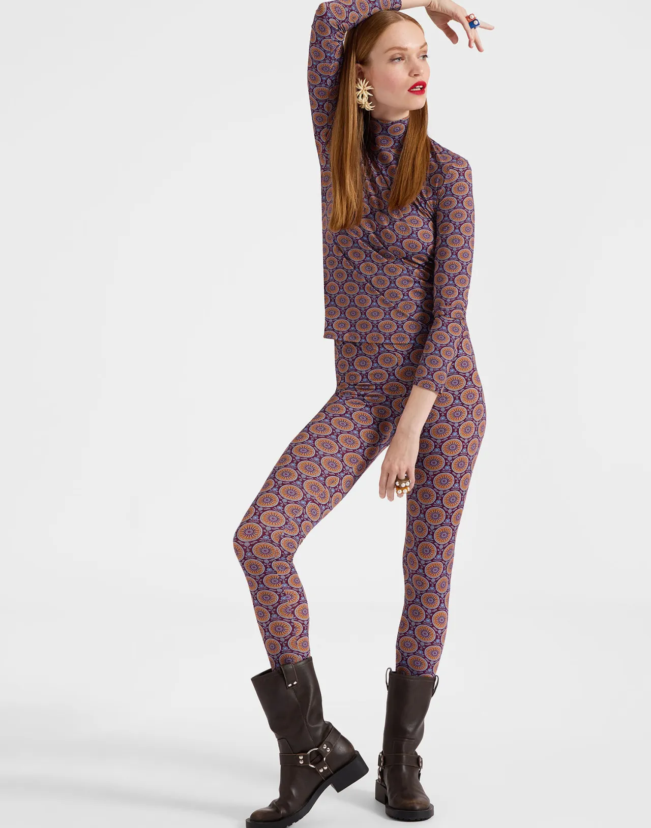 Outlet La DoubleJ LeggingsSovereign Mini Purple in Skinny Jersey