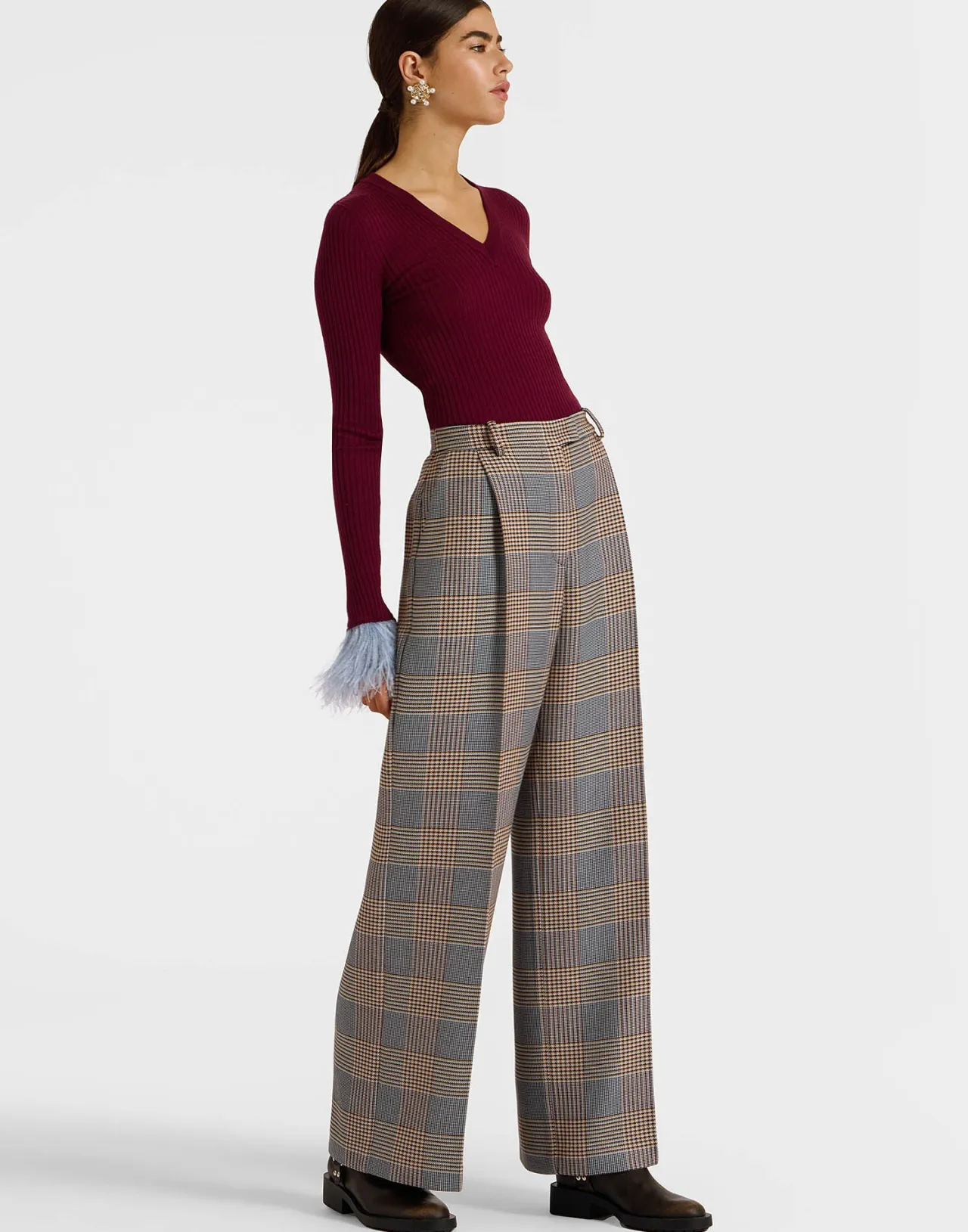Best Sale La DoubleJ Loose PantsMoors Multicolor in Viscose Tailoring