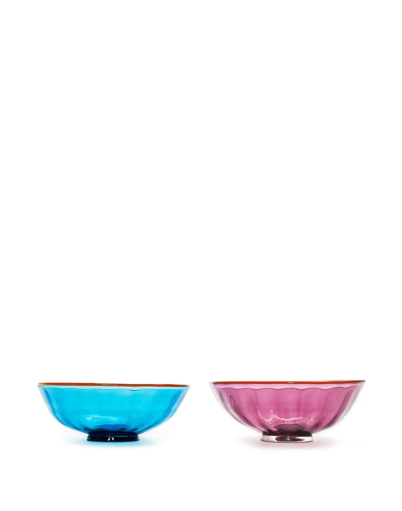 Online La DoubleJ Luxury Nut Bowl Set of 2Turchese/Viola in Glass