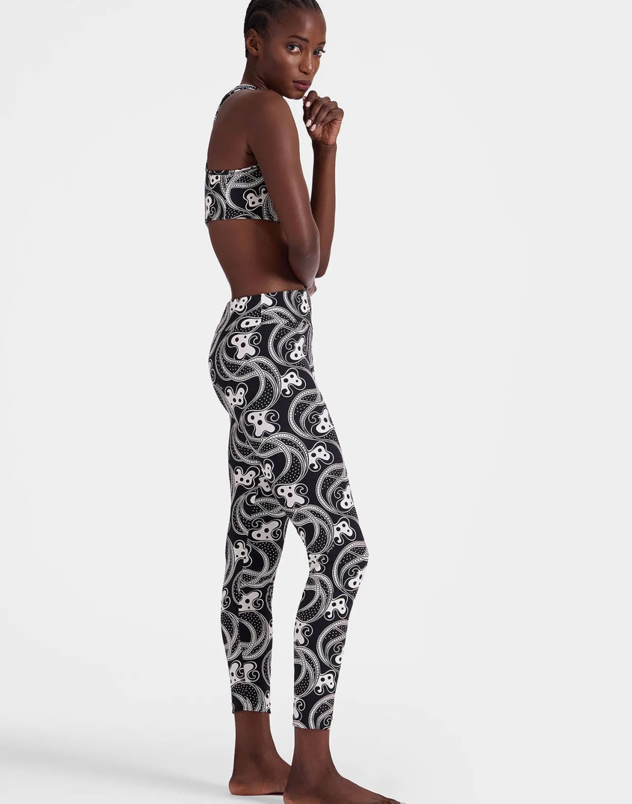 Clearance La DoubleJ Magica LeggingsAperol Black & White in Jersey Stretch