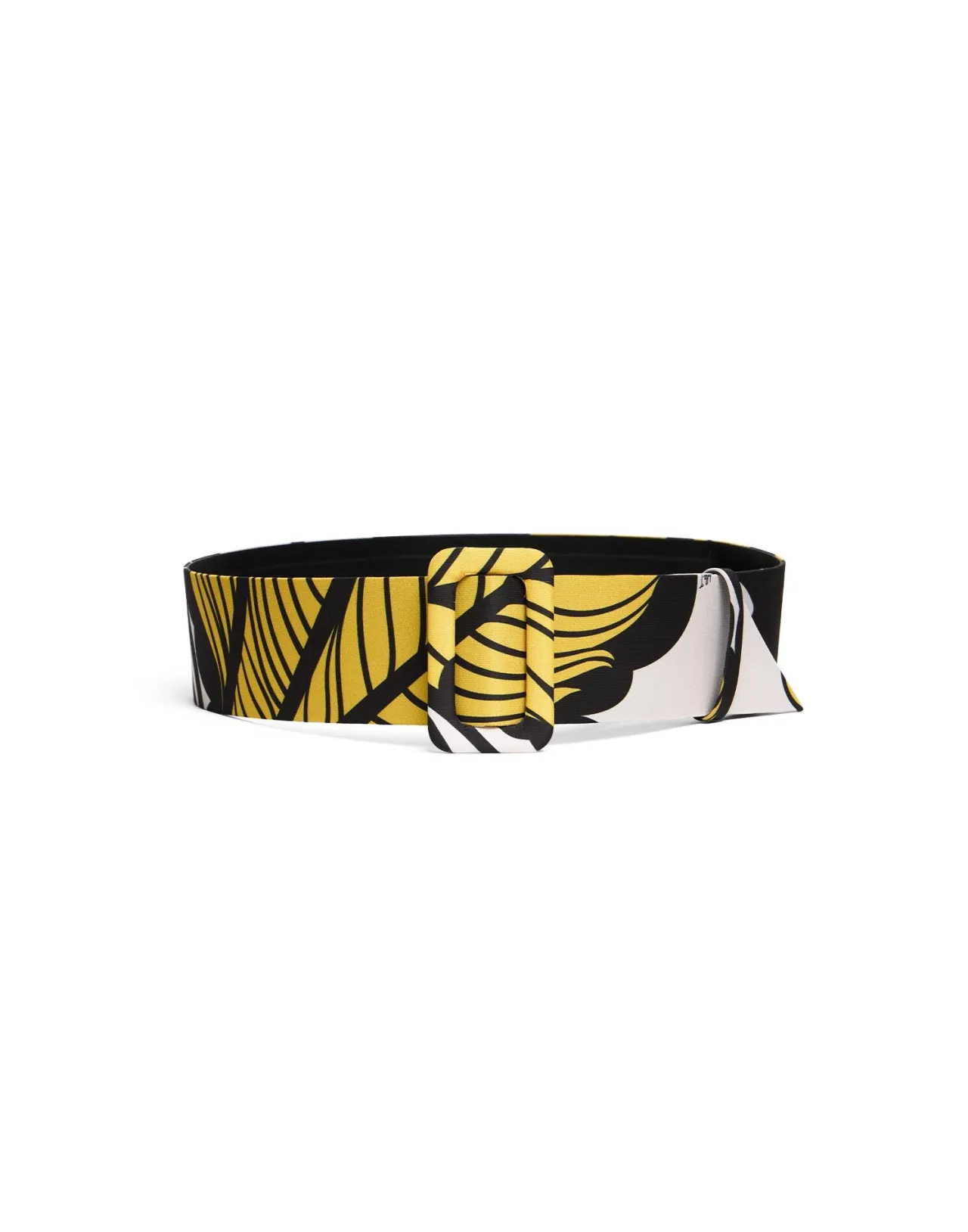 Best La DoubleJ Medium BeltMarea Black & White in Light Faille