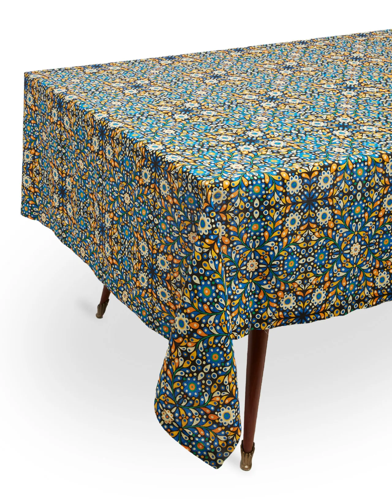 Best Sale La DoubleJ Medium Tablecloth (180x280)Confetti Blu in Linen