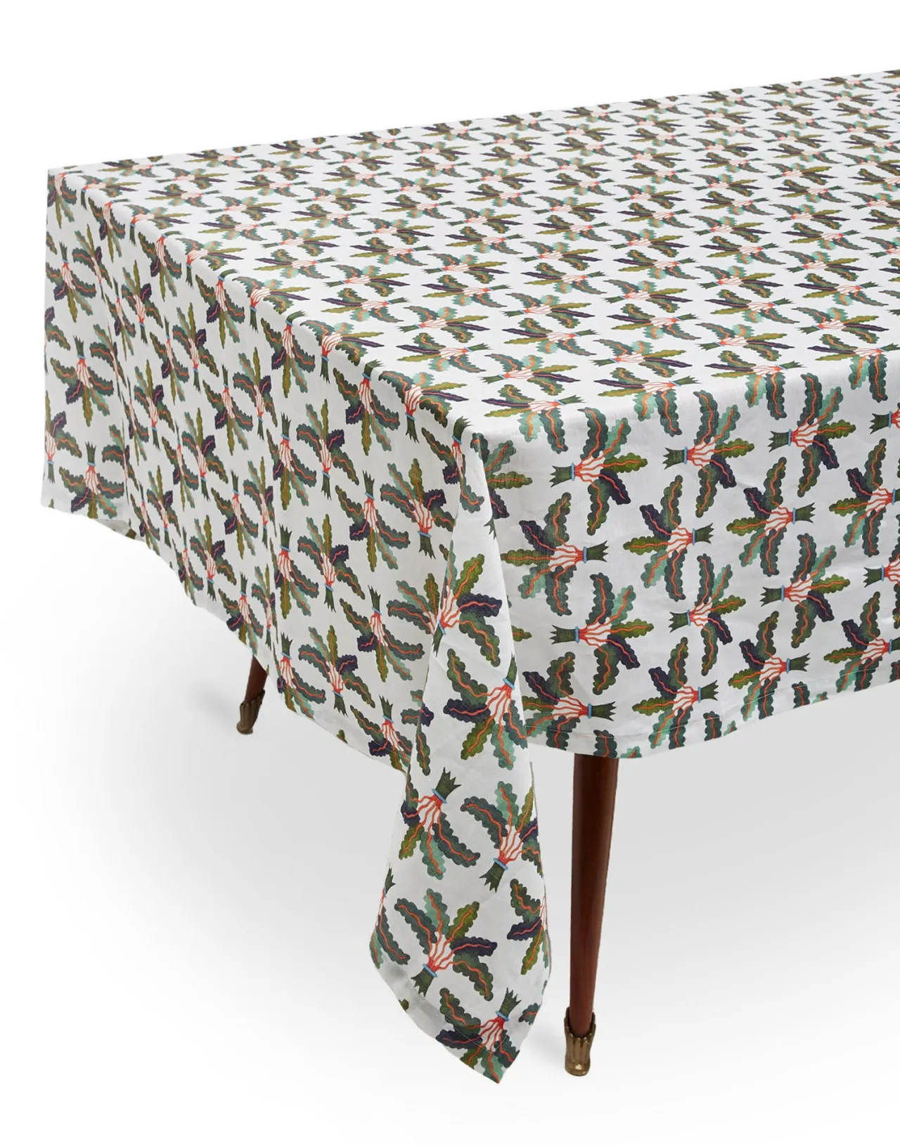 Flash Sale La DoubleJ Medium TableclothLinen Palms in Linen