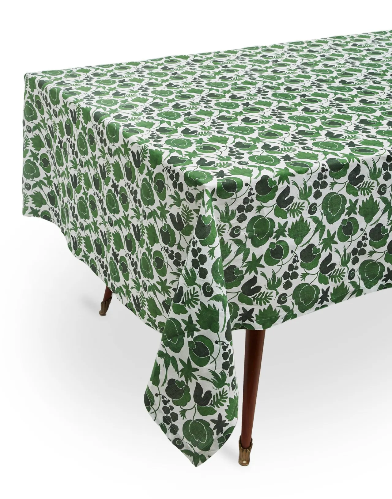 Flash Sale La DoubleJ Medium TableclothWildbird Verde in Linen