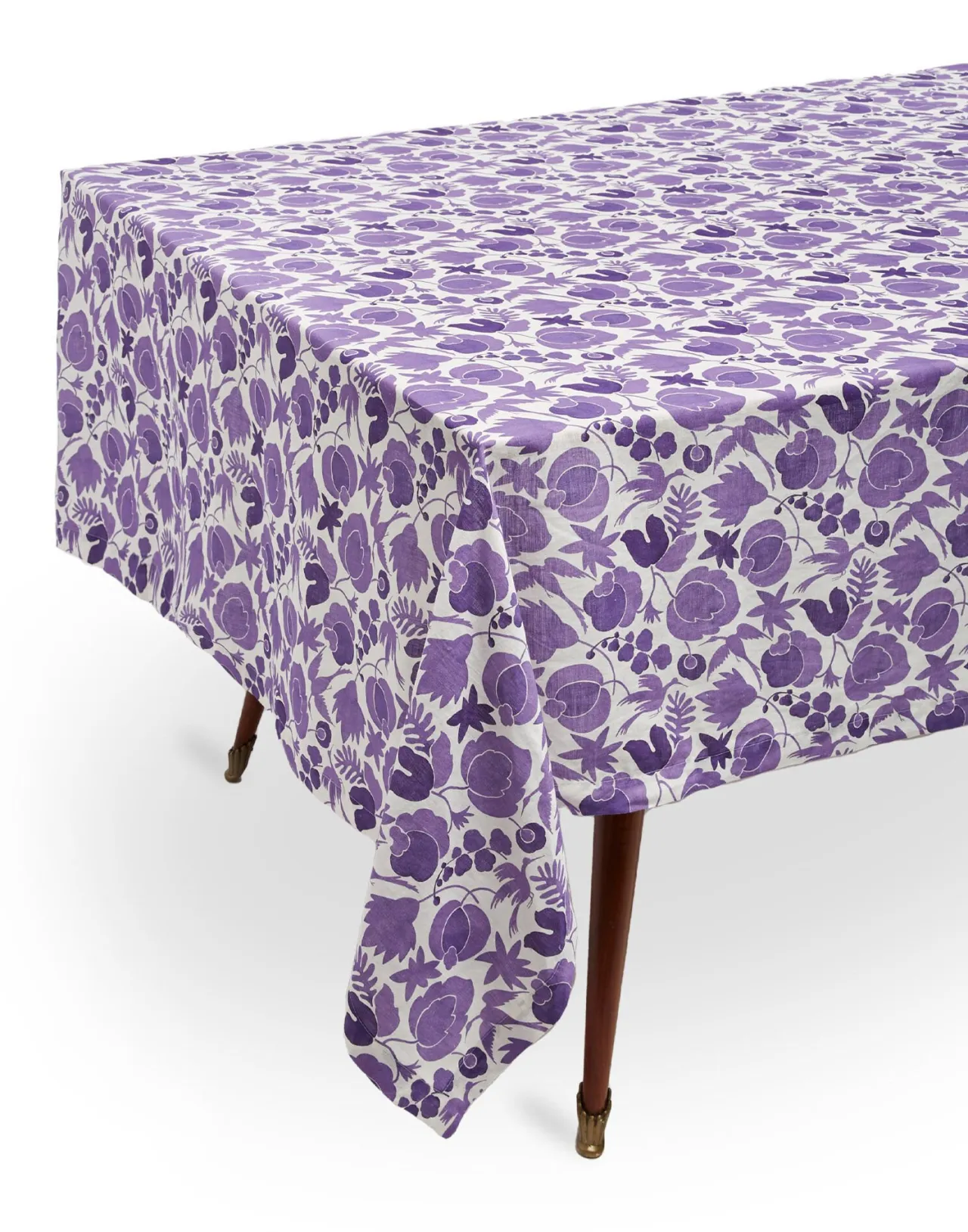 Shop La DoubleJ Medium TableclothWildbird Viola in Linen