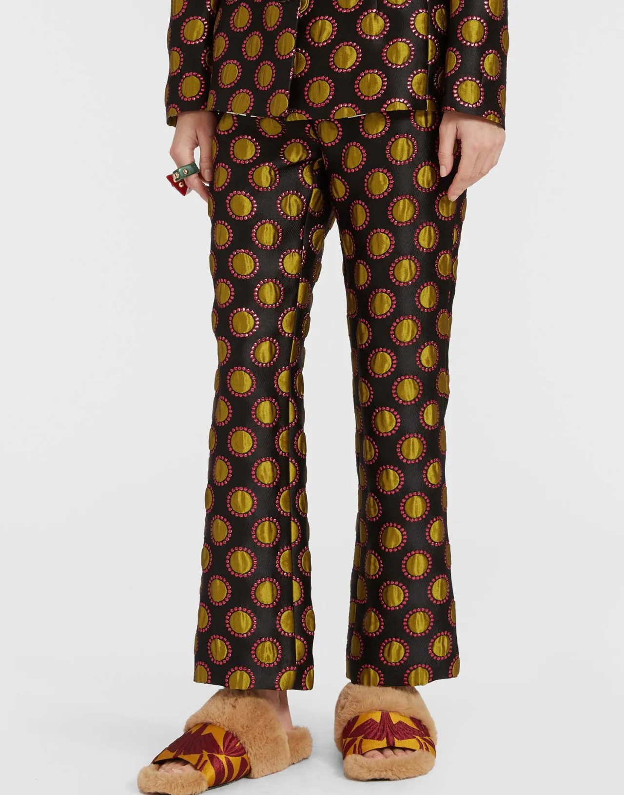 Sale La DoubleJ 24/7 PantsWinter Sun Black in Jacquard