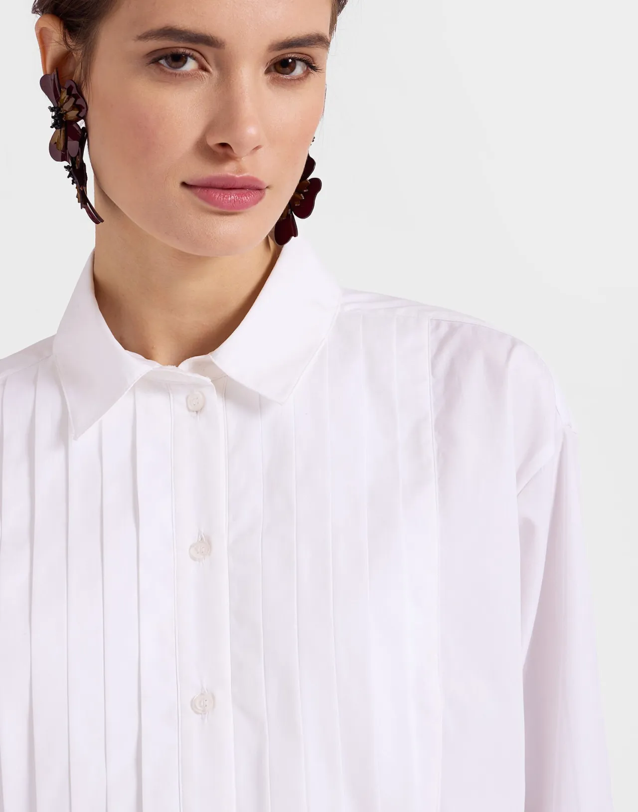 Shop La DoubleJ Peggy ShirtSolid White in Tailor Poplin