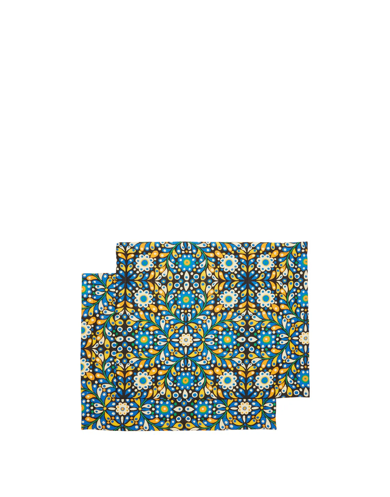 Outlet La DoubleJ Placemat Set Of 2Confetti Blu in Linen